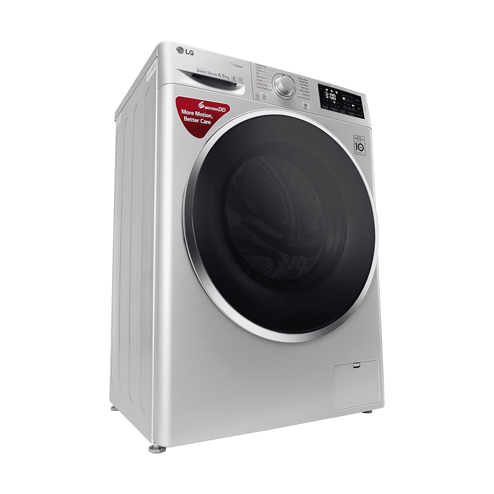 LG 6.5 kg 5 Star Inverter Fully Automatic Front Load Washing Machine (FHT1265ZNL.ALSQEIL, In-Built Heater, Luxury Silver)_8