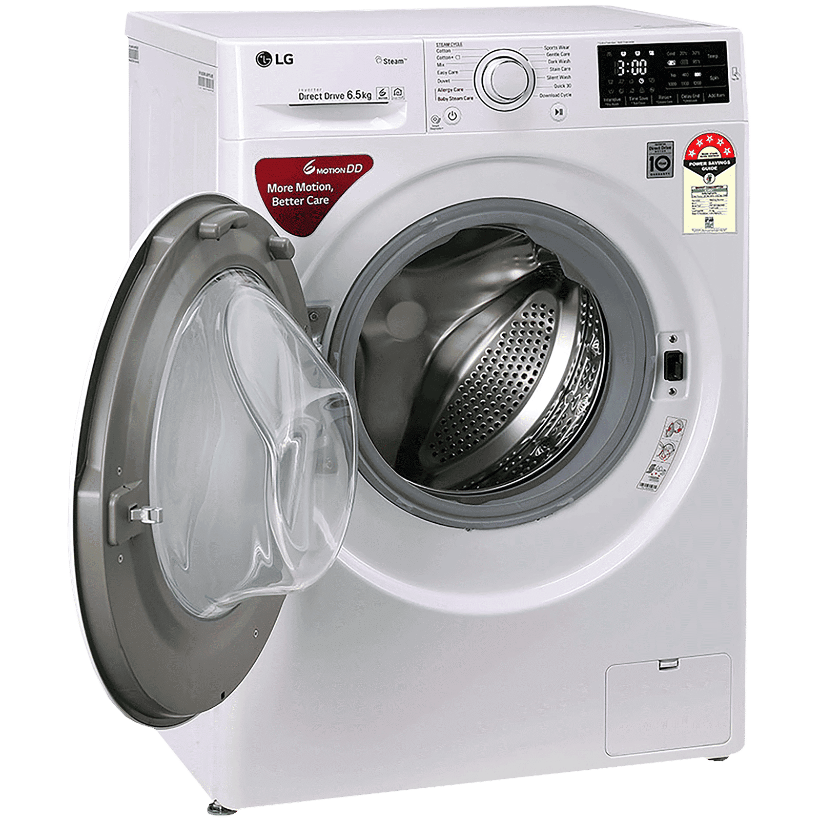 LG 6.5 kg 5 Star Inverter Fully Automatic Front Load Washing Machine (FHT1265ZNW.ABWQEIL, In-Built Heater, Blue White)_10