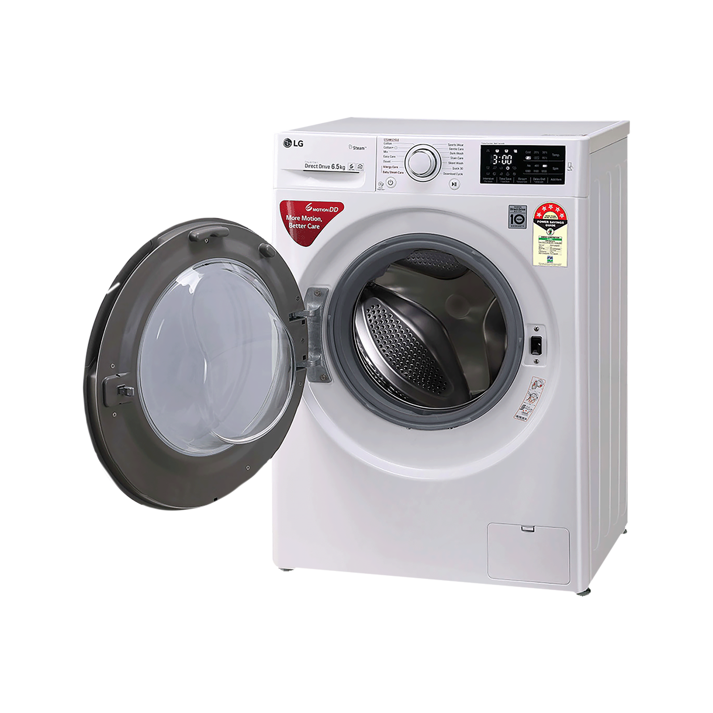 LG 6.5 kg 5 Star Inverter Fully Automatic Front Load Washing Machine (FHT1265ZNW.ABWQEIL, In-Built Heater, Blue White)_6