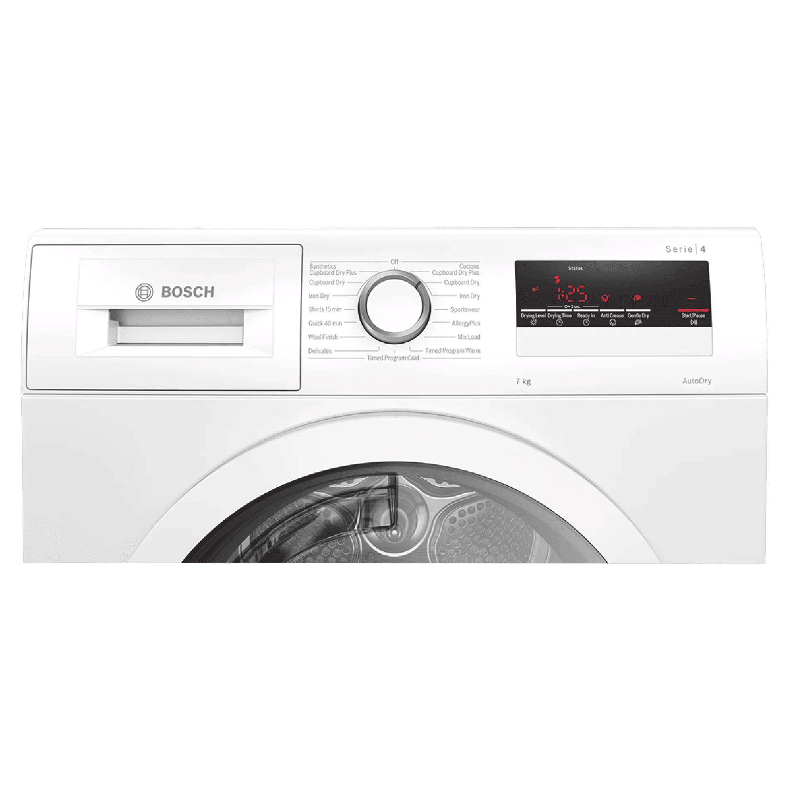 BOSCH 7 kg 5 Star Fully Automatic Front Load Dryer (Series 4, WTN86203IN, Auto Dry Function, White)_4