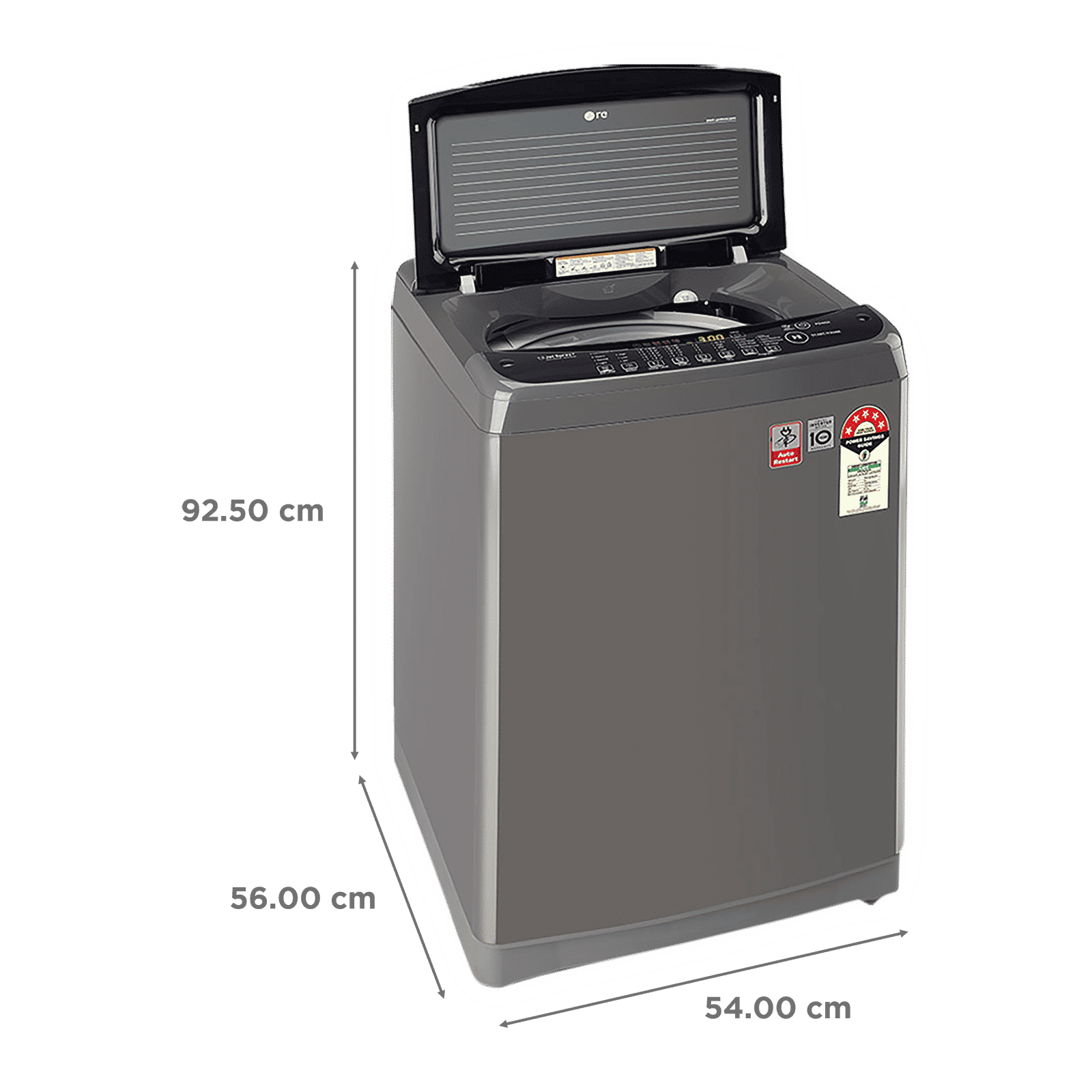 LG 8 kg 5 Star Inverter Fully Automatic Top Load Washing Machine (T80SJMB1Z.ABMQEIL, Smart Inverter Technology, Middle Black)_3