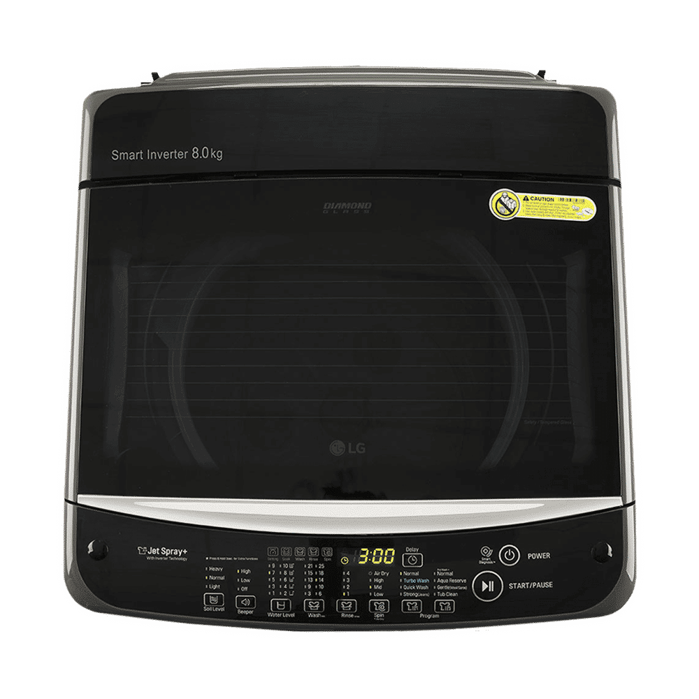 LG 8 kg 5 Star Inverter Fully Automatic Top Load Washing Machine (T80SJMB1Z.ABMQEIL, Smart Inverter Technology, Middle Black)_4
