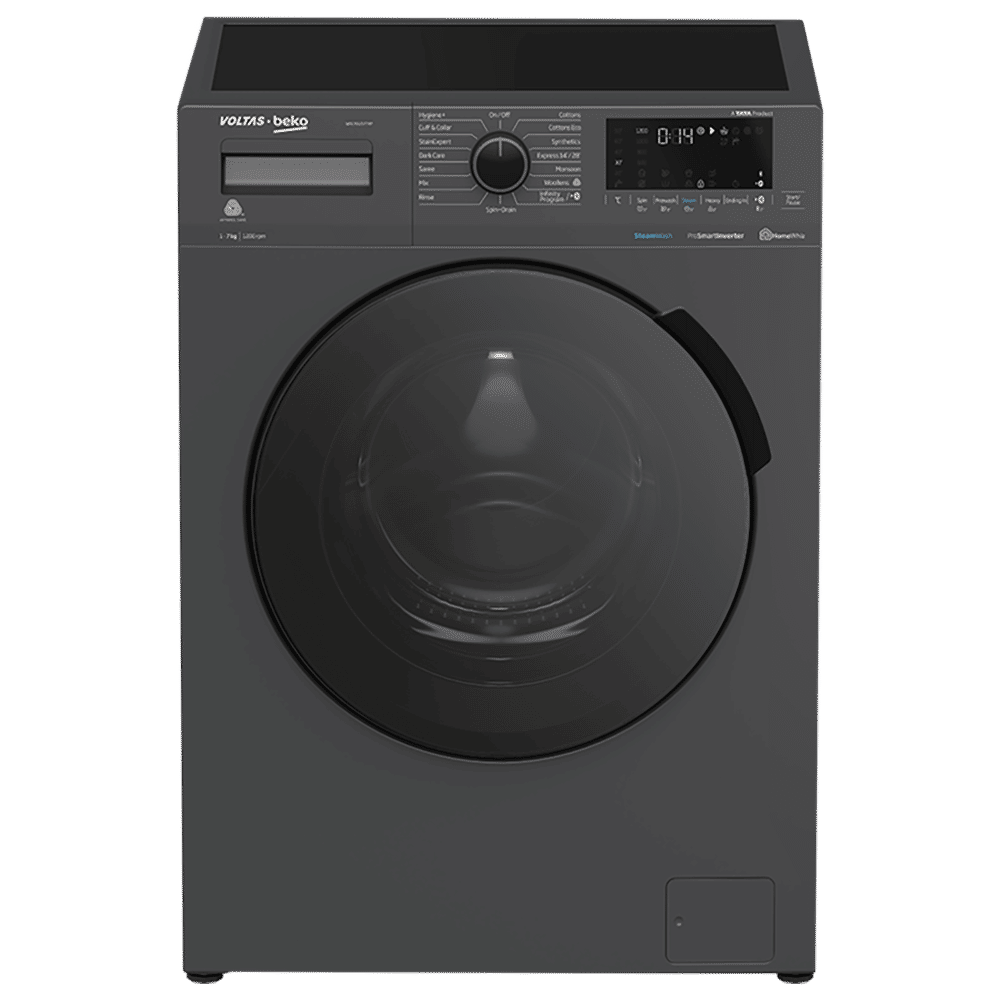 VOLTAS beko 7 kg 5 Star Inverter Fully Automatic Front Load Washing Machine (WFL7012VTMP, Steam Wash Technology, Anthracite) VOLTAS beko 7 kg 5 Star Inverter Fully Automatic Front Load Washing Machine (WFL7012VTMP, Steam Wash Technology, Anthracite)_1