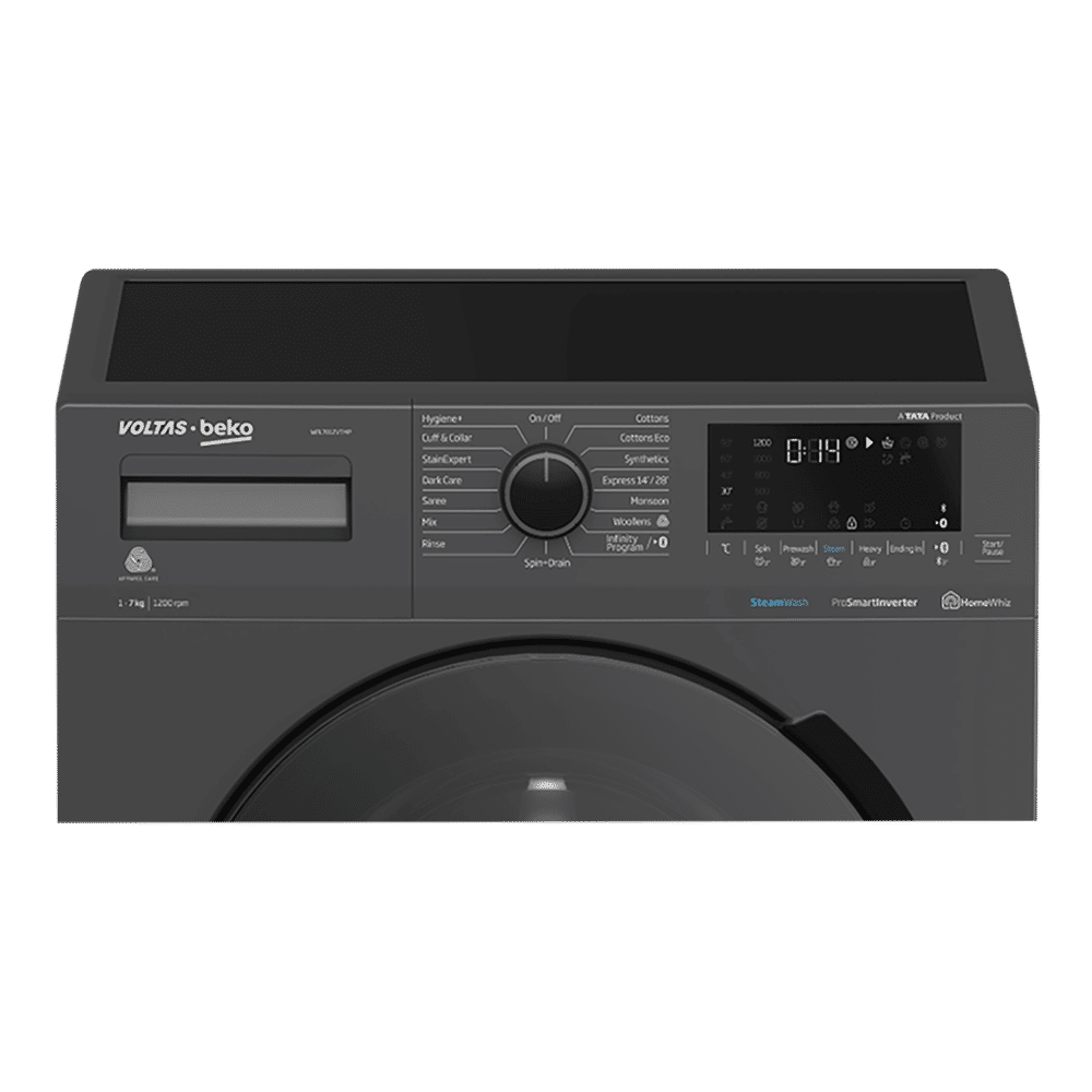 VOLTAS beko 7 kg 5 Star Inverter Fully Automatic Front Load Washing Machine (WFL7012VTMP, Steam Wash Technology, Anthracite) VOLTAS beko 7 kg 5 Star Inverter Fully Automatic Front Load Washing Machine (WFL7012VTMP, Steam Wash Technology, Anthracite)_3