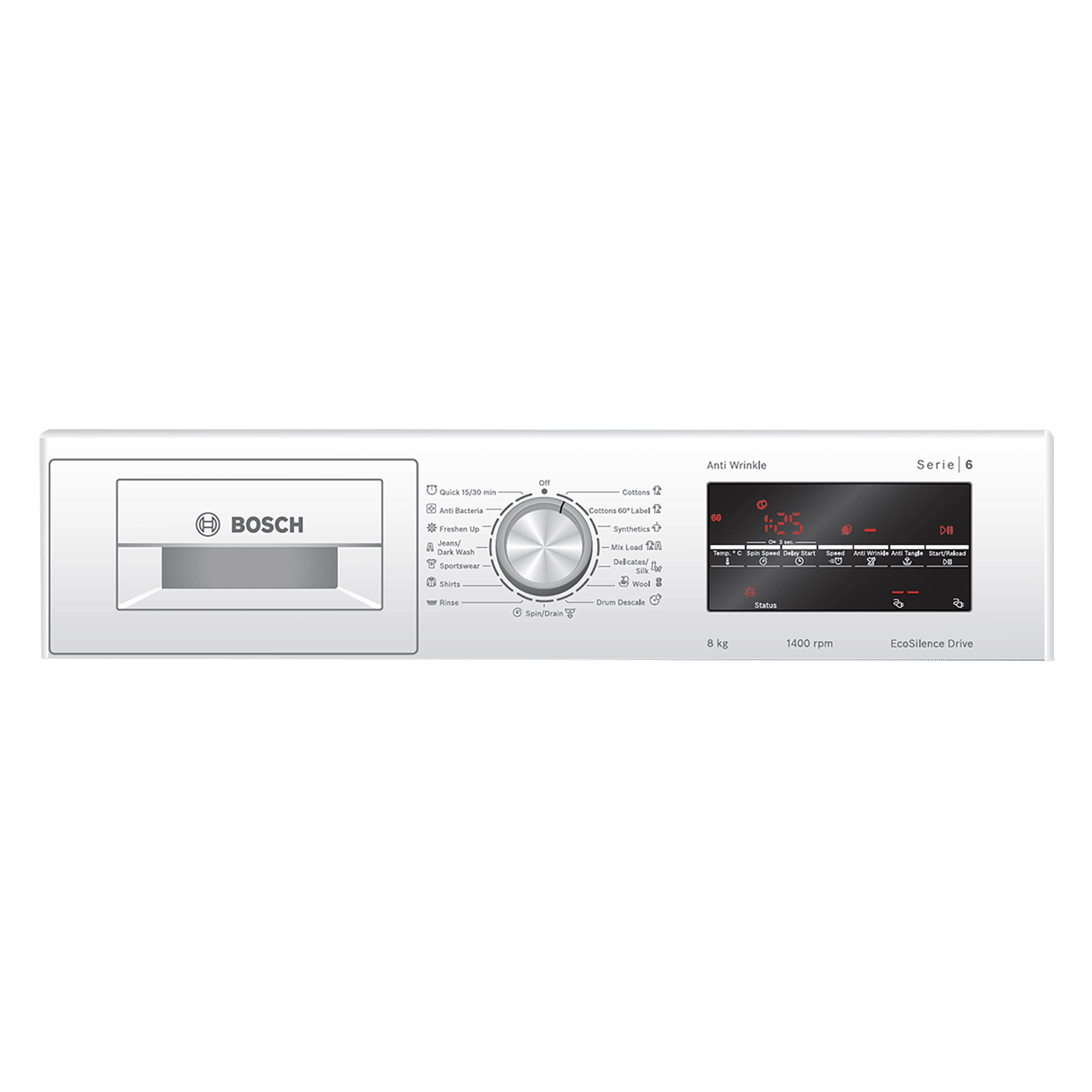 BOSCH 8 kg 5 Star Inverter Fully Automatic Front Load Washing Machine (Series 6, WAJ2846WIN, EcoSilence Drive, White) BOSCH 8 kg 5 Star Inverter Fully Automatic Front Load Washing Machine (Series 6, WAJ2846WIN, EcoSilence Drive, White)_6