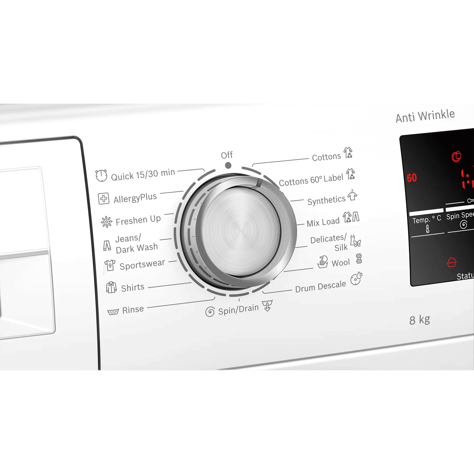 BOSCH 8 kg 5 Star Inverter Fully Automatic Front Load Washing Machine (Series 6, WAJ2846WIN, EcoSilence Drive, White) BOSCH 8 kg 5 Star Inverter Fully Automatic Front Load Washing Machine (Series 6, WAJ2846WIN, EcoSilence Drive, White)_9