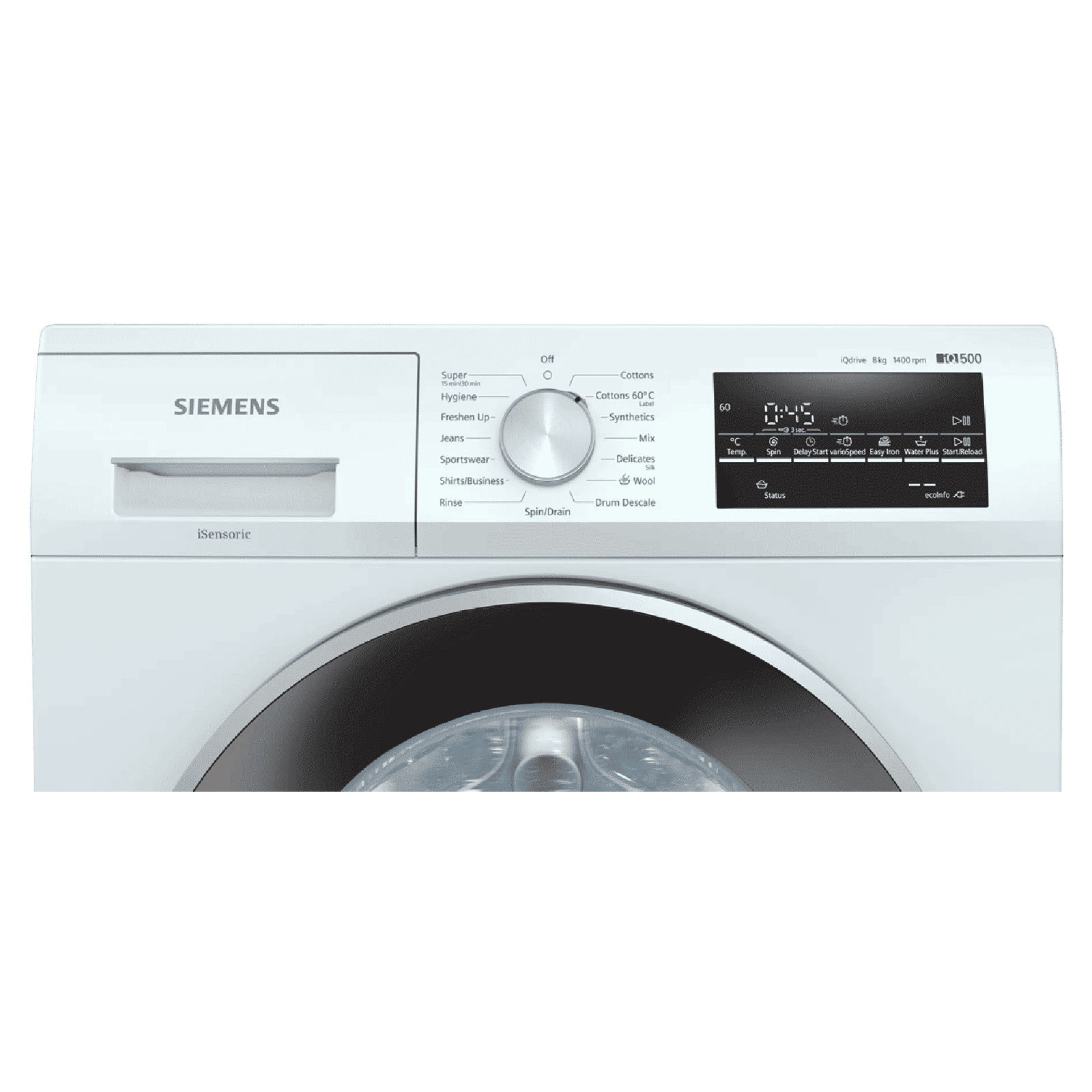 SIEMENS 8 kg 5 Star Inverter Fully Automatic Front Load Washing Machine (iQ500, WM14J46WIN, Wave Drum, White) SIEMENS 8 kg 5 Star Inverter Fully Automatic Front Load Washing Machine (iQ500, WM14J46WIN, Wave Drum, White)_4