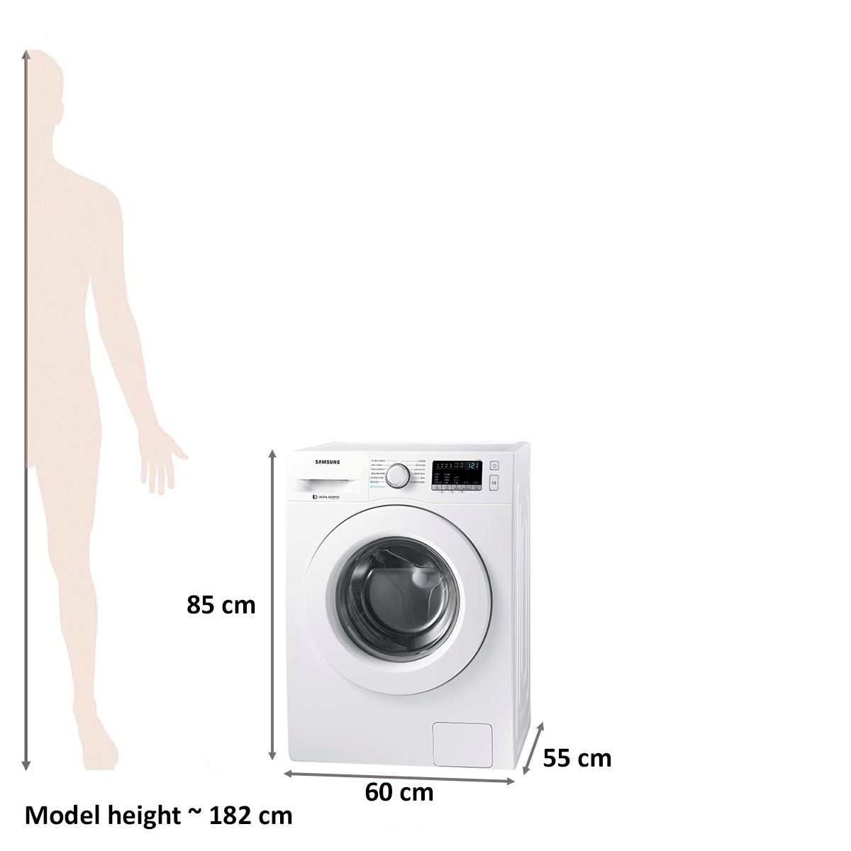 SAMSUNG 7 kg 5 Star Inverter Fully Automatic Front Load Washing Machine (WW71J42G0KW/TL, Magic Filter, White)_2