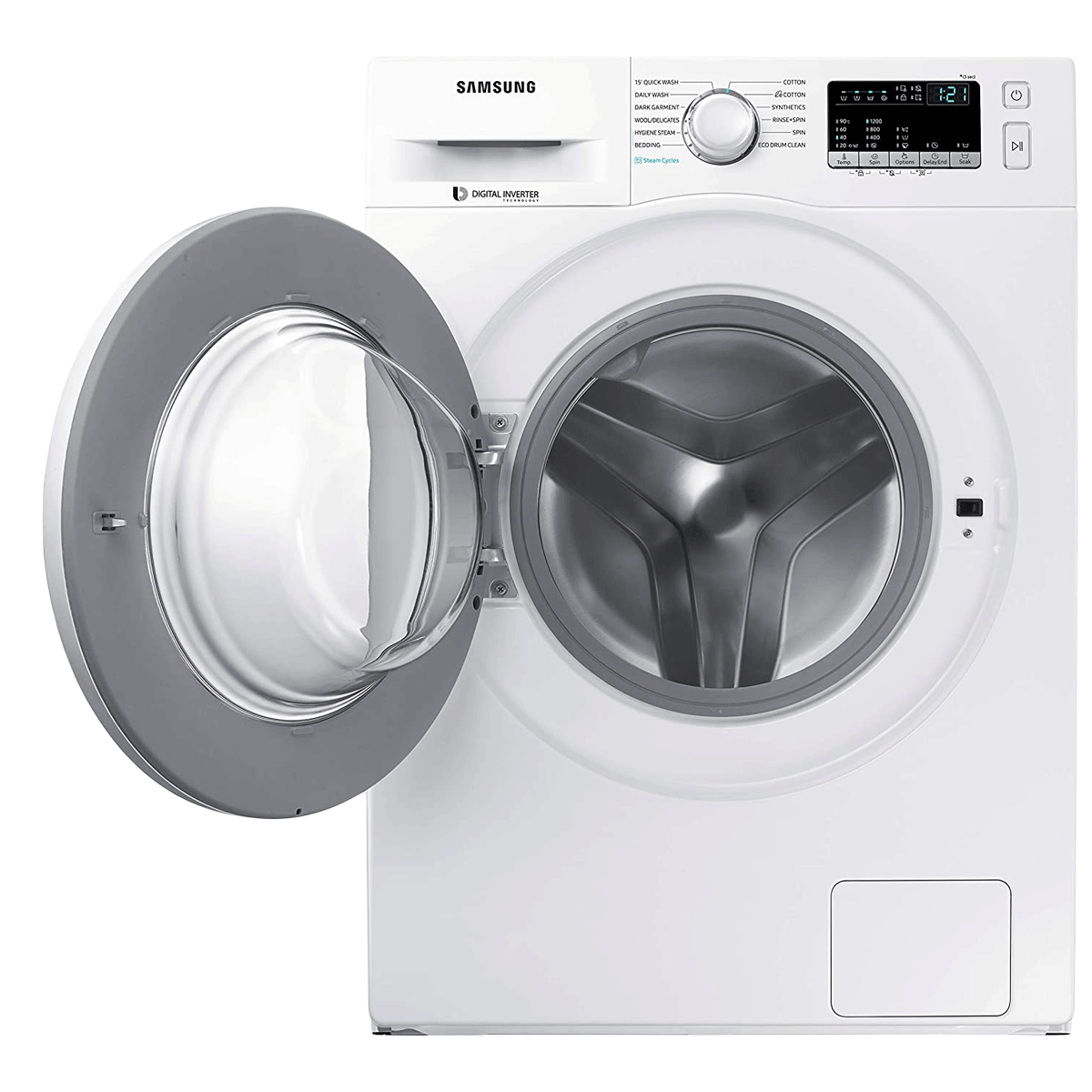 SAMSUNG 7 kg 5 Star Inverter Fully Automatic Front Load Washing Machine (WW71J42G0KW/TL, Magic Filter, White)_8