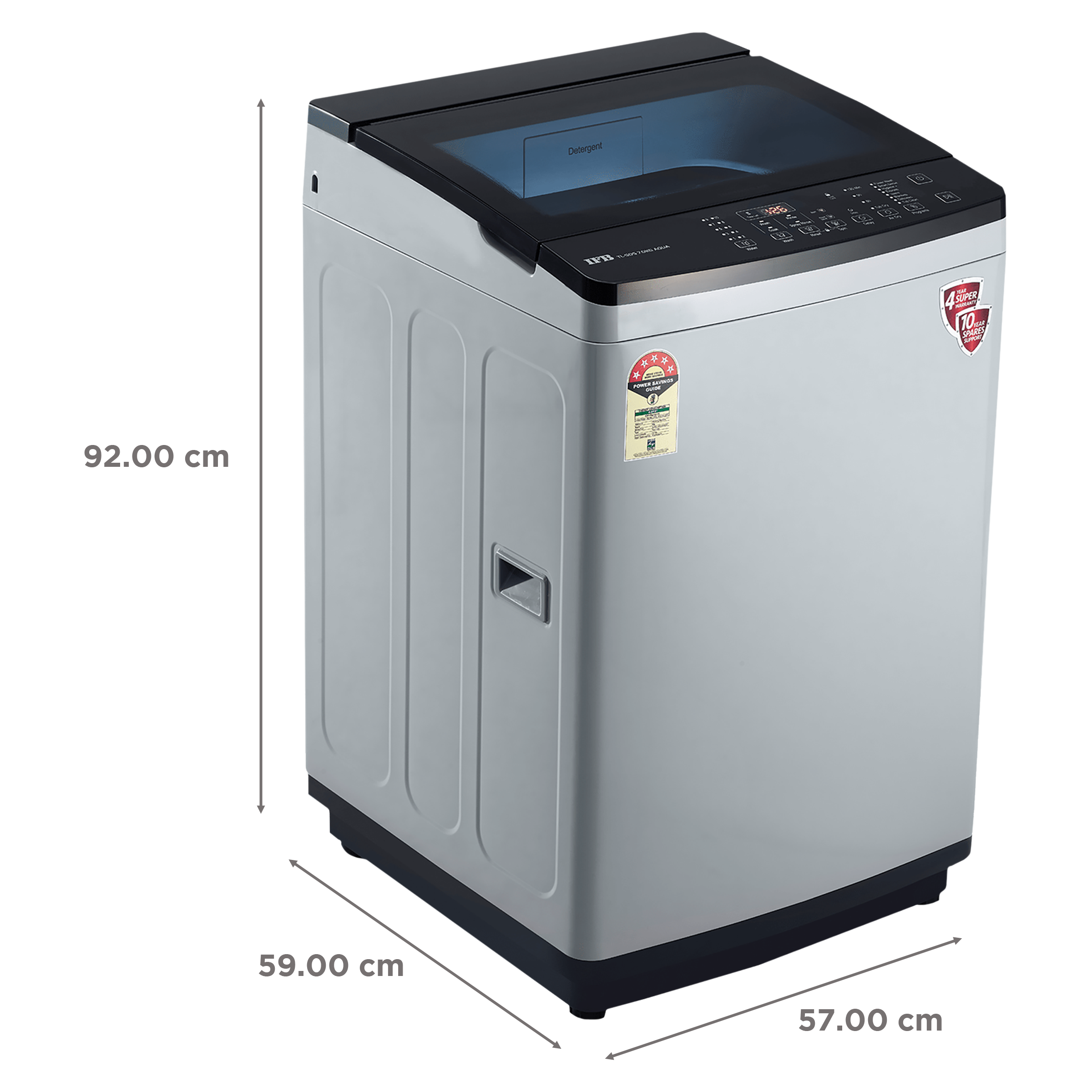 IFB 7 kg 5 Star Fully Automatic Top Load Washing Machine (Aqua, TL-SDS, Lint Tower Filter, Light Grey)_3