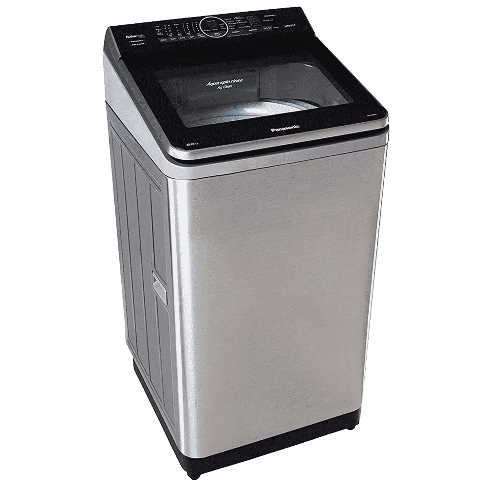 Panasonic 8 kg 5 Star Fully Automatic Top Load Washing Machine (NA-F80V9SRB, Lint Filter, Stainless Steel)_9