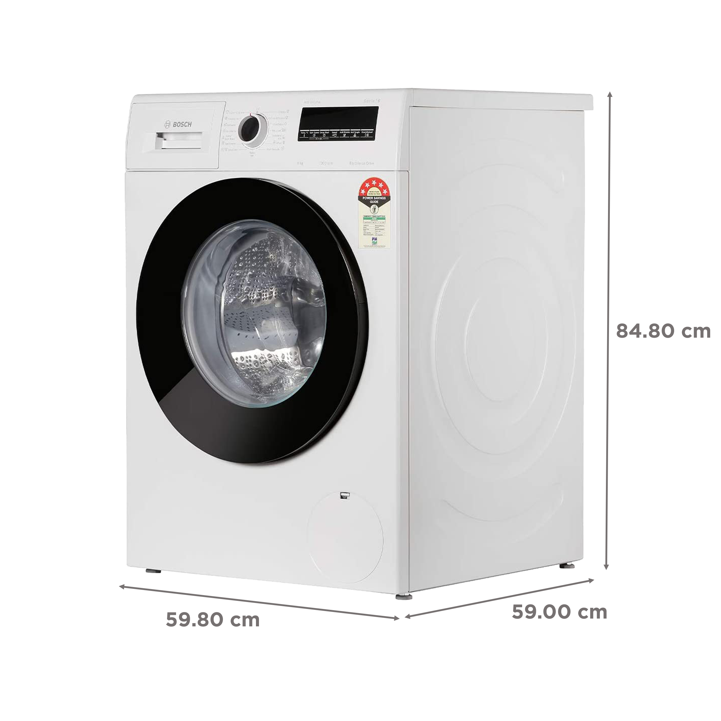 BOSCH 8 kg 5 Star Fully Automatic Front Load Washing Machine (Series 6, WAJ24267IN, Anti Wrinkle Function, White) BOSCH 8 kg 5 Star Fully Automatic Front Load Washing Machine (Series 6, WAJ24267IN, Anti Wrinkle Function, White)_3