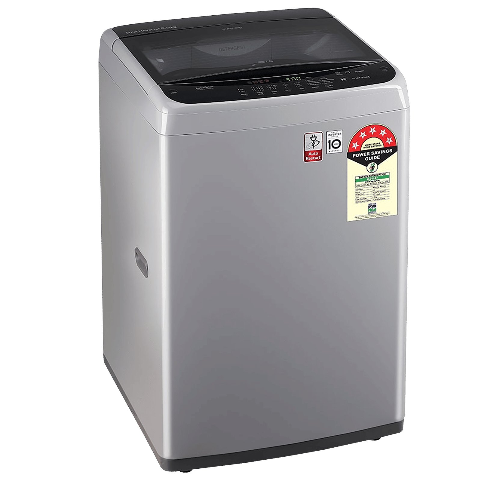 LG 6.5 kg 5 Star Inverter Fully Automatic Top Load Washing Machine (T65SPSF2Z.ASFQEIL, Smart Inverter Technology, Middle Free Silver) LG 6.5 kg 5 Star Inverter Fully Automatic Top Load Washing Machine (T65SPSF2Z.ASFQEIL, Smart Inverter Technology, Middle Free Silver)_5