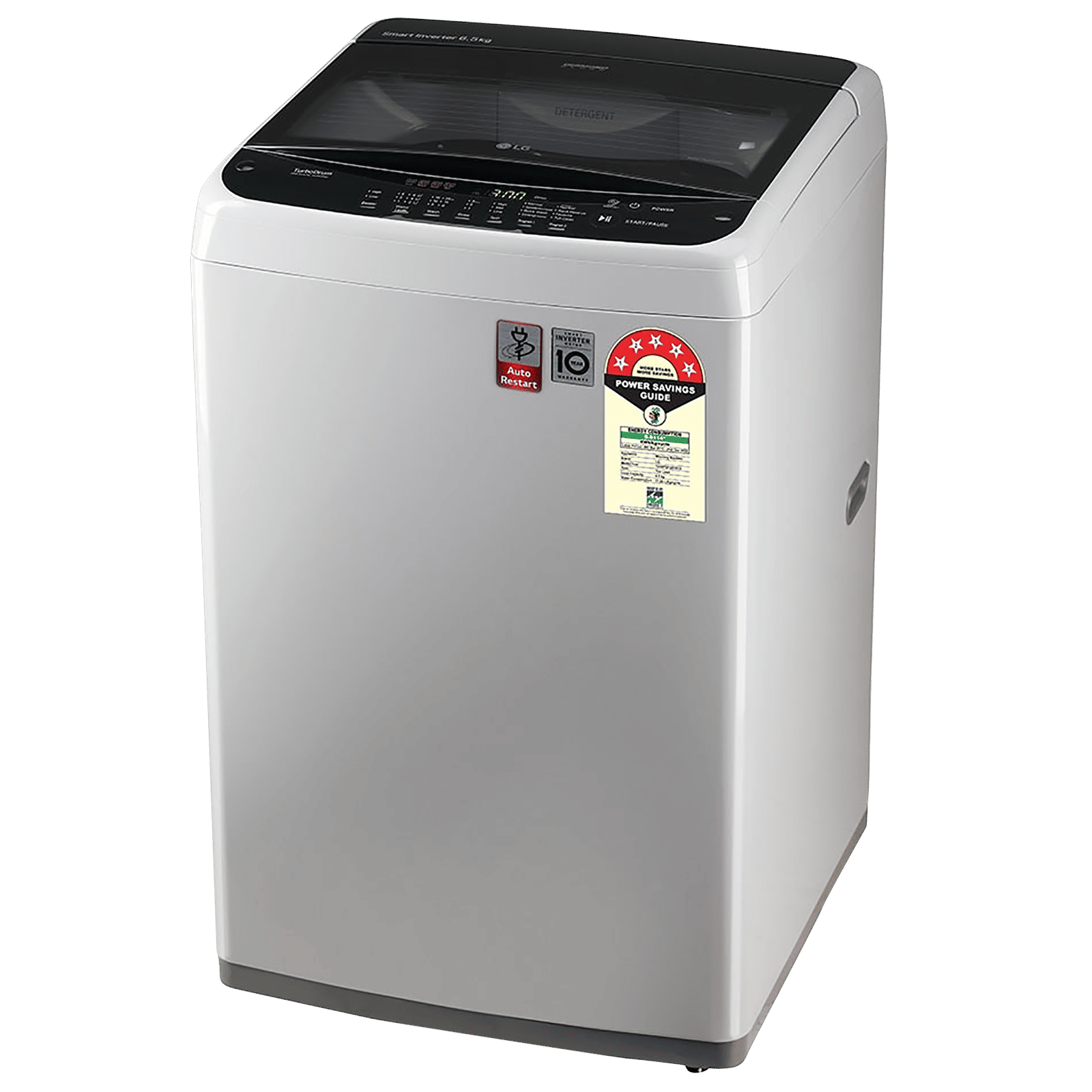 LG 6.5 kg 5 Star Inverter Fully Automatic Top Load Washing Machine (T65SPSF2Z.ASFQEIL, Smart Inverter Technology, Middle Free Silver) LG 6.5 kg 5 Star Inverter Fully Automatic Top Load Washing Machine (T65SPSF2Z.ASFQEIL, Smart Inverter Technology, Middle Free Silver)_6