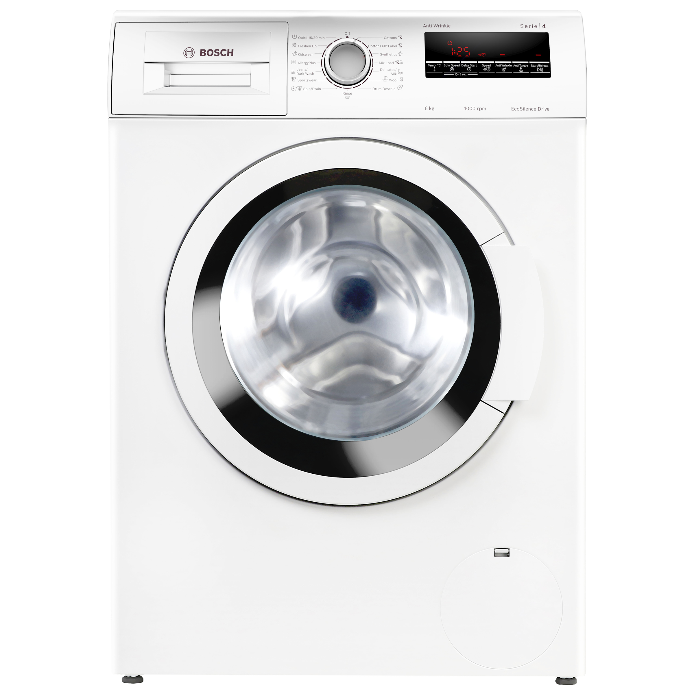 BOSCH 6 kg 5 Star Fully Automatic Front Load Washing Machine (Series 4, WLJ2026WIN, Anti Wrinkle Function, White)_1