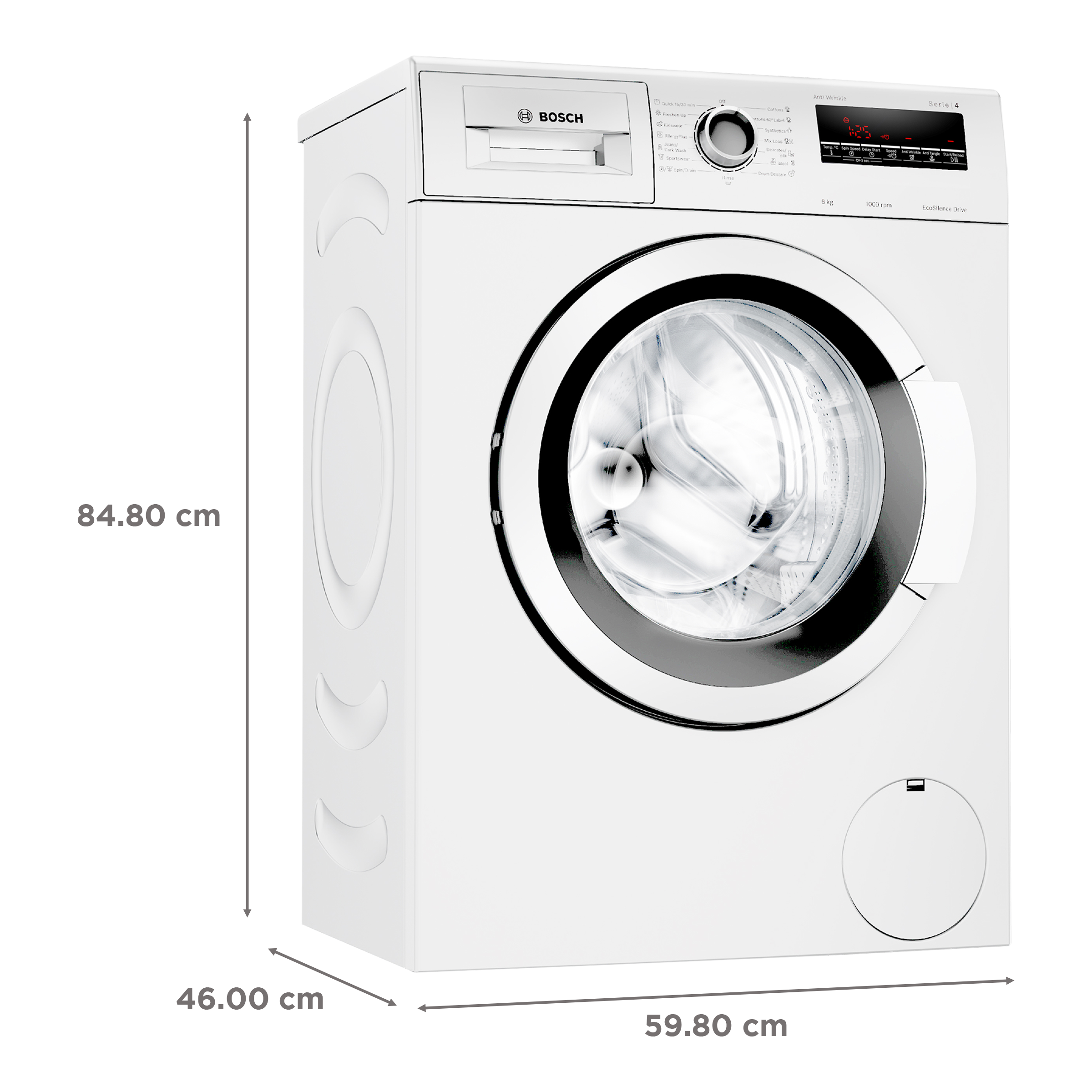 BOSCH 6 kg 5 Star Fully Automatic Front Load Washing Machine (Series 4, WLJ2026WIN, Anti Wrinkle Function, White)_3