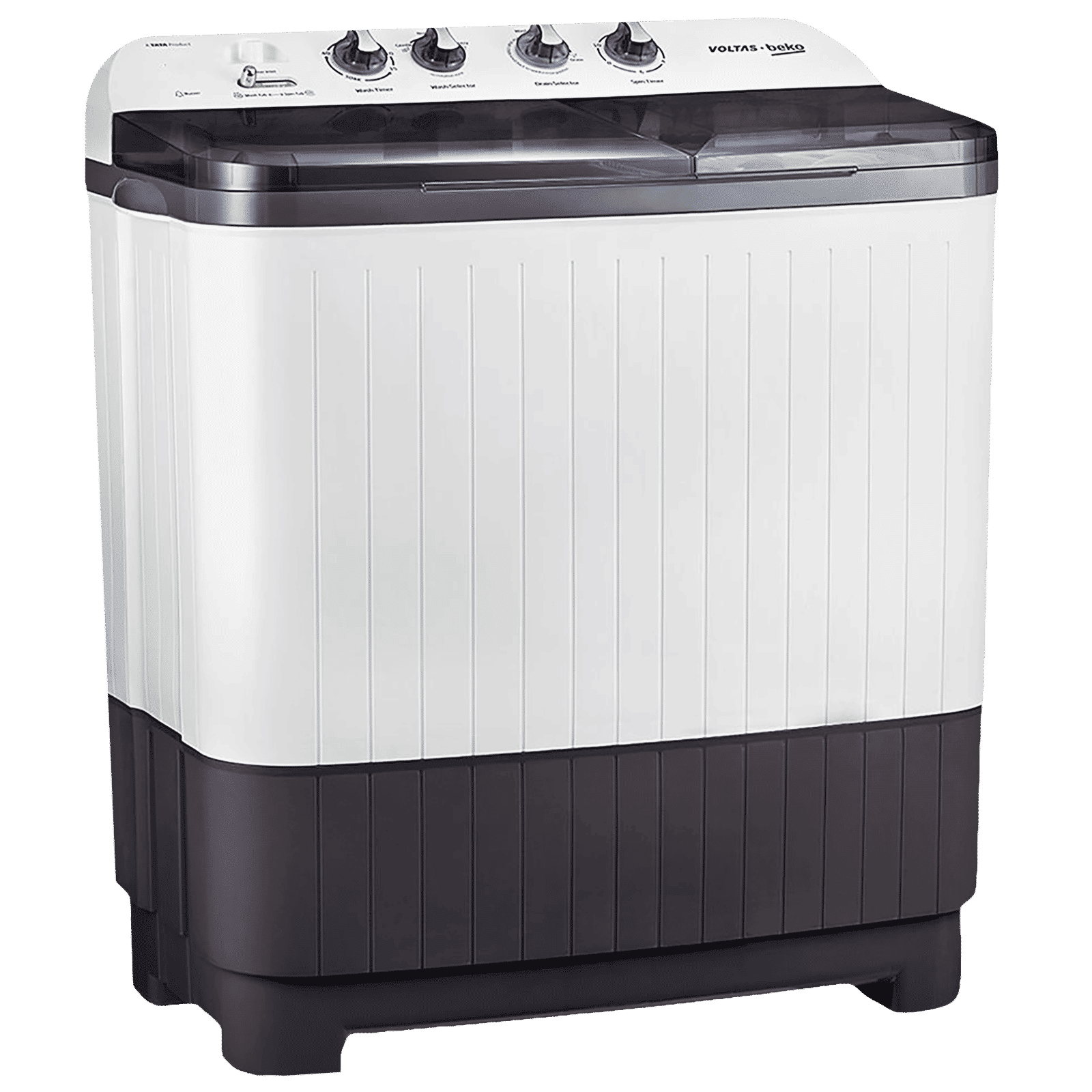 VOLTAS beko 7.5 kg 5 Star Semi Automatic Washing Machine with IPX4 Control Panel (WTT75DGRT, Grey) VOLTAS beko 7.5 kg 5 Star Semi Automatic Washing Machine with IPX4 Control Panel (WTT75DGRT, Grey)_5