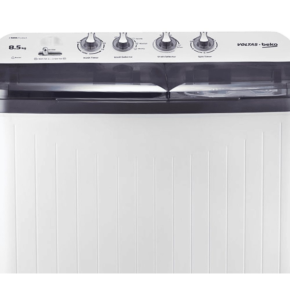 VOLTAS beko 8.5 kg 5 Star Semi Automatic Washing Machine with IPX4 Control Panel (WTT85DGRT, Grey) VOLTAS beko 8.5 kg 5 Star Semi Automatic Washing Machine with IPX4 Control Panel (WTT85DGRT, Grey)_8