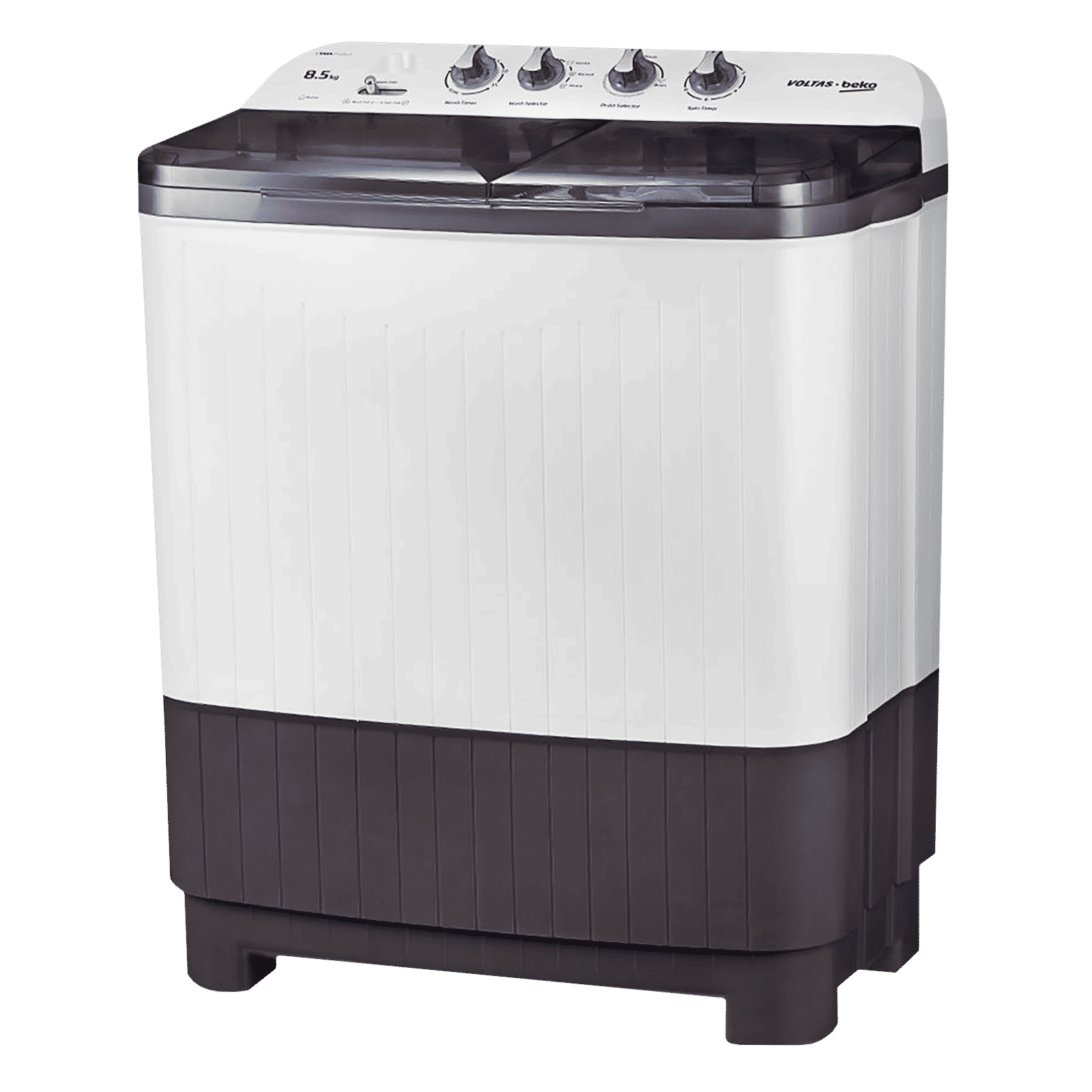VOLTAS beko 8.5 kg 5 Star Semi Automatic Washing Machine with IPX4 Control Panel (WTT85DGRT, Grey) VOLTAS beko 8.5 kg 5 Star Semi Automatic Washing Machine with IPX4 Control Panel (WTT85DGRT, Grey)_6