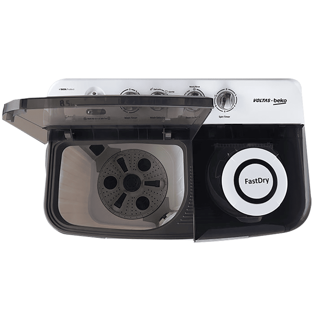 VOLTAS beko 8.5 kg 5 Star Semi Automatic Washing Machine with IPX4 Control Panel (WTT85DGRT, Grey) VOLTAS beko 8.5 kg 5 Star Semi Automatic Washing Machine with IPX4 Control Panel (WTT85DGRT, Grey)_7