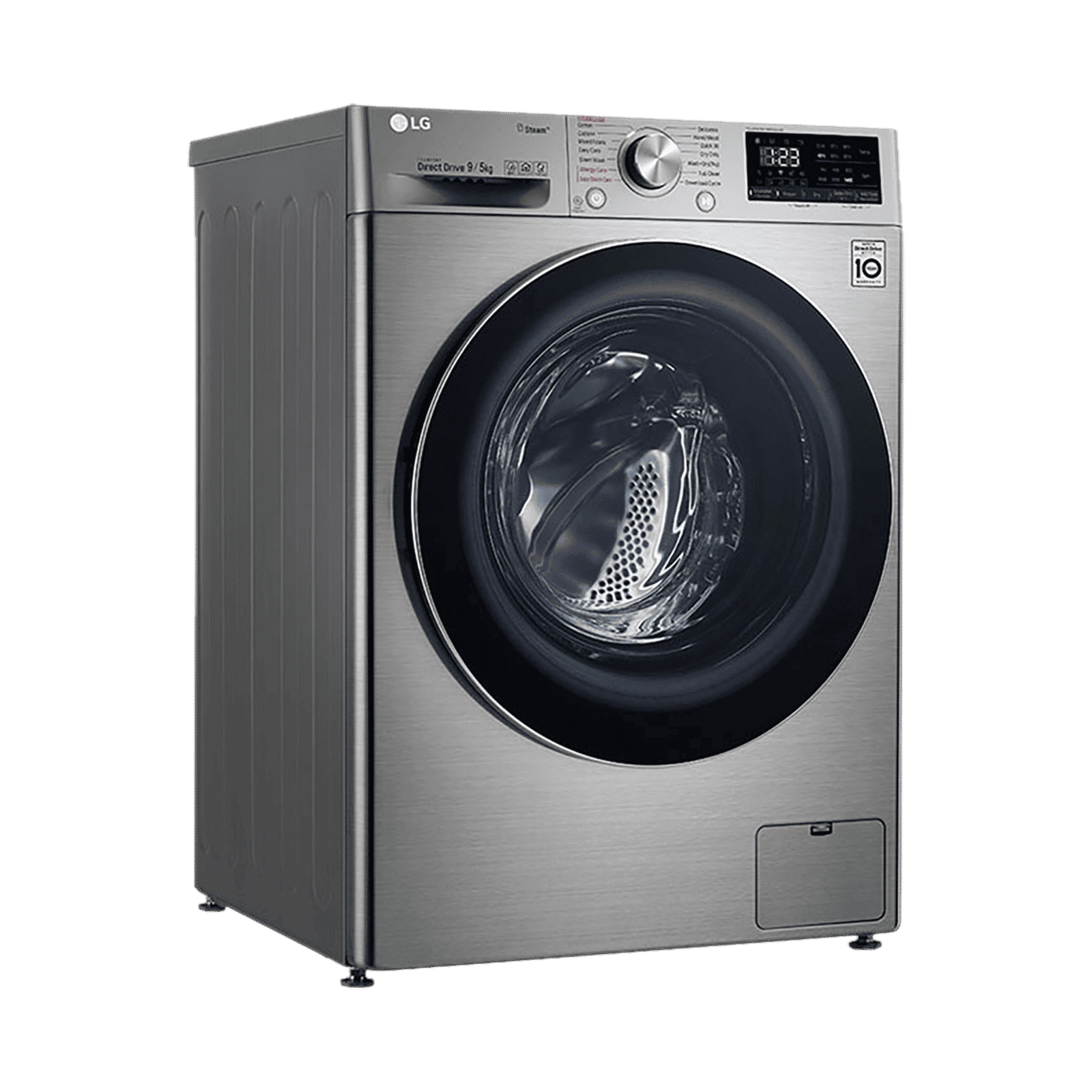 LG 9/5 kg 5 Star Inverter Fully Automatic Front Load Washer Dryer (FHD0905SWS.ASSQEIL, Steam Wash Technology, Silver)_5