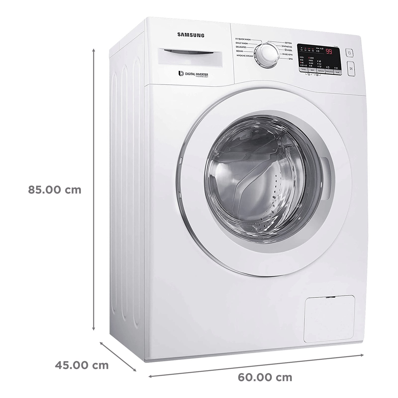 SAMSUNG 6 kg 5 Star Inverter Fully Automatic Front Load Washing Machine (WW61R20GLMW/TL, Diamond Drum, DA White) SAMSUNG 6 kg 5 Star Inverter Fully Automatic Front Load Washing Machine (WW61R20GLMW/TL, Diamond Drum, DA White)_3