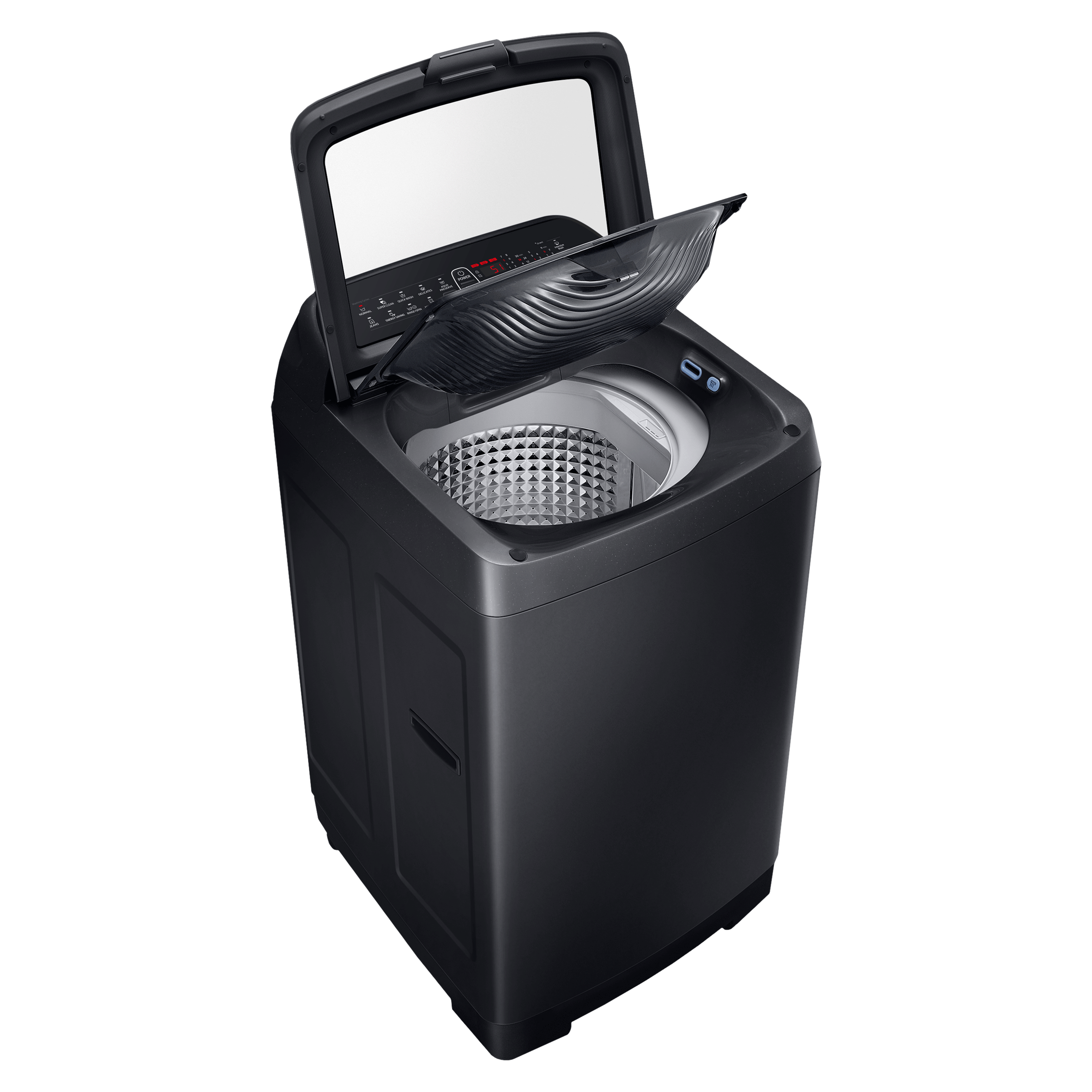 SAMSUNG 8 kg 5 Star Inverter Fully Automatic Top Load Washing Machine (WA80N4770VV/TL, Diamond Drum, Black Caviar)_5