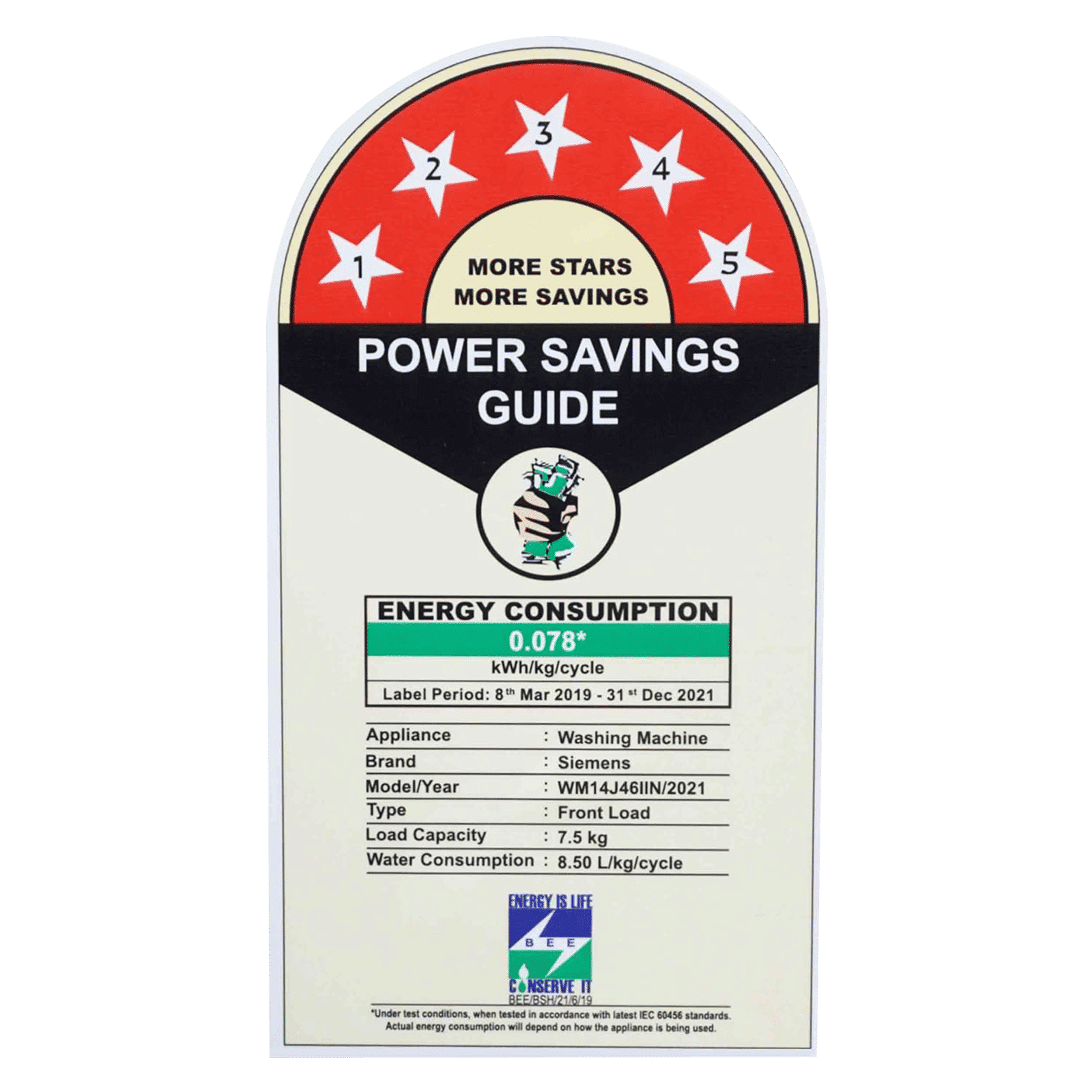 SIEMENS 7.5 kg 5 Star Fully Automatic Front Load Washing Machine (iQ500, WM14J46IIN, Wave Drum, Silver) SIEMENS 7.5 kg 5 Star Fully Automatic Front Load Washing Machine (iQ500, WM14J46IIN, Wave Drum, Silver)_11