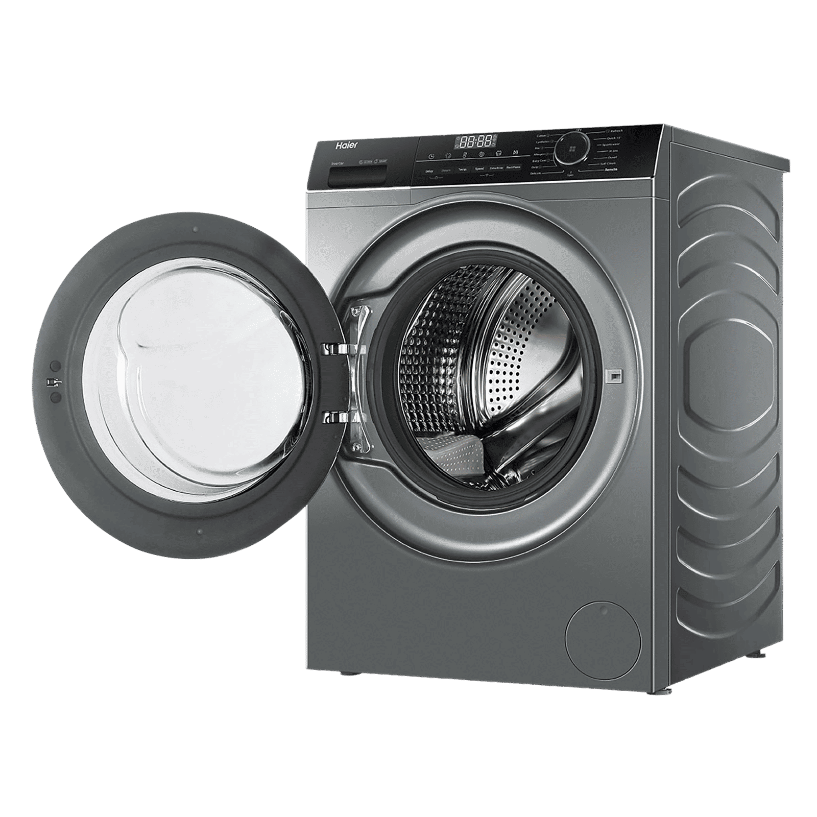 Haier 8 kg 5 Star Inverter Fully Automatic Front Load Washing Machine (HW80-IM12929CS3, Steam Wash Technology, Ore Silver)_5