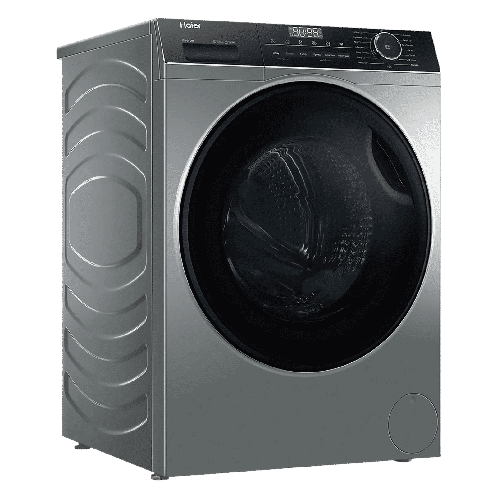Haier 7 kg 5 Star Inverter Fully Automatic Front Load Washing Machine (HW70-IM12929CS3, Steam Wash Technology, Ore Silver)_4