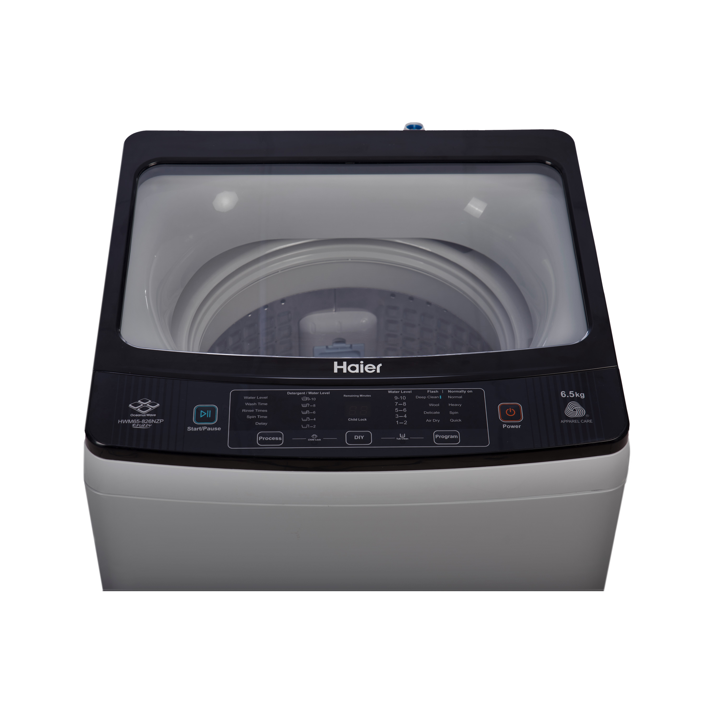 Haier 6.5 kg 5 Star Fully Automatic Top Load Washing Machine (826 Series, HWM65-826DNZP, Two Bionic Magic Filter, Titanium Silver Grey)_4