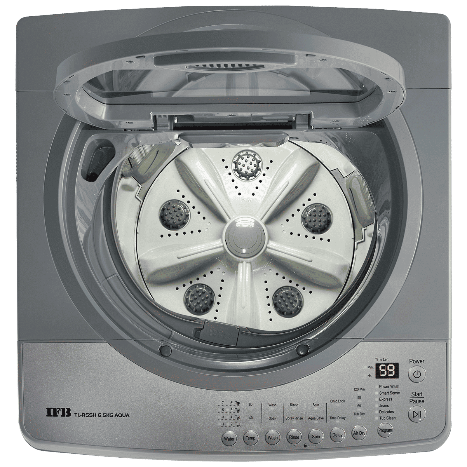 IFB 6.5 kg 5 Star Inverter Fully Automatic Top Load Washing Machine (Aqua, TL-RSSH, Lint Tower Filter, PCM Light Grey) IFB 6.5 kg 5 Star Inverter Fully Automatic Top Load Washing Machine (Aqua, TL-RSSH, Lint Tower Filter, PCM Light Grey)_5