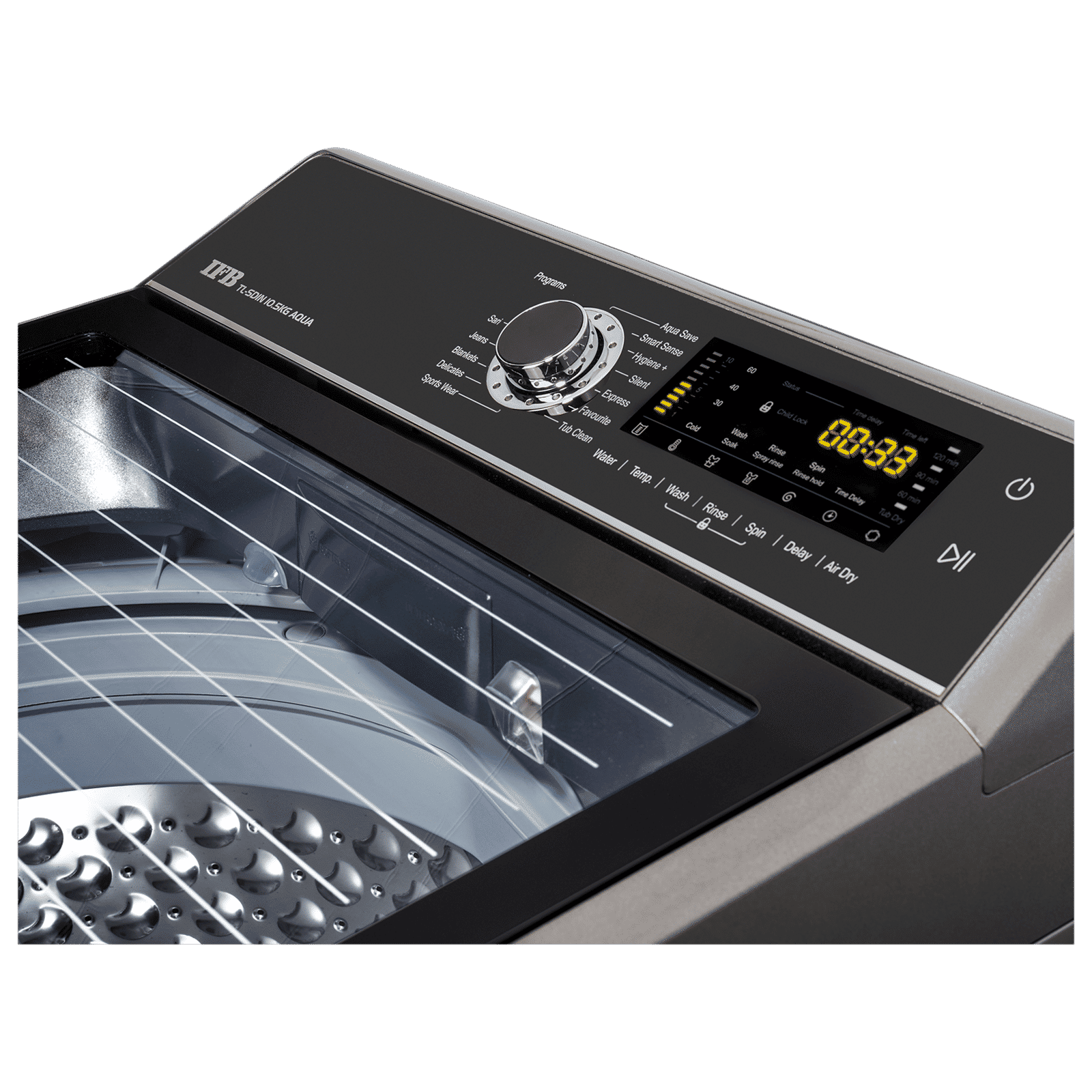 IFB 10.5 kg 5 Star Fully Automatic Top Load Washing Machine (Aqua, TL-SDIN, In-built Heater, PCM - Inox) IFB 10.5 kg 5 Star Fully Automatic Top Load Washing Machine (Aqua, TL-SDIN, In-built Heater, PCM - Inox)_9