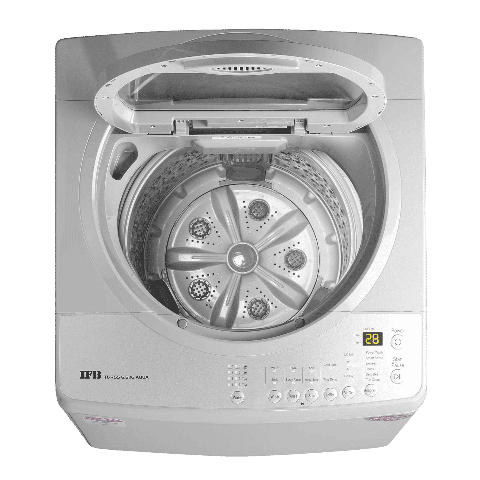 IFB 6.5 kg 5 Star Fully Automatic Top Load Washing Machine (Aqua, TL-RBR, BLDC Motor, Light Grey)_4