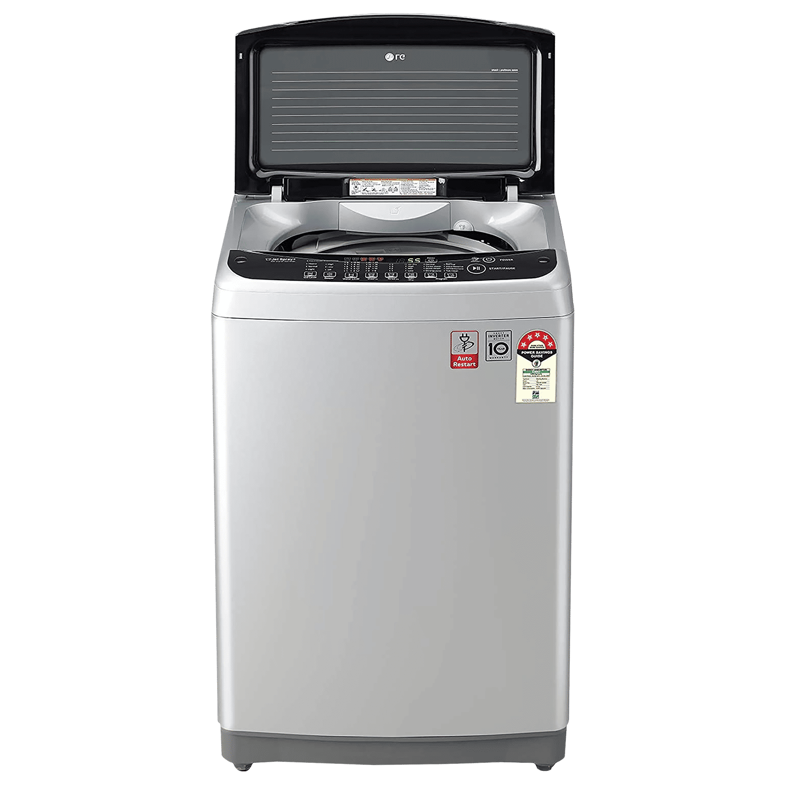 LG 8 kg 5 Star Inverter Fully Automatic Top Load Washing Machine (T80SJSF1Z.ASFQEIL, Smart Inverter Technology, Middle Free Silver)_10