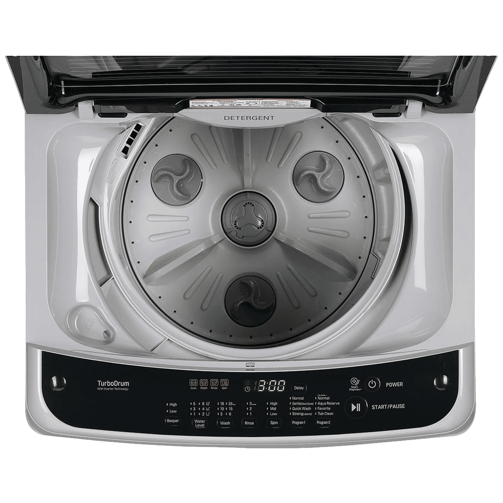 LG 8 kg 5 Star Inverter Fully Automatic Top Load Washing Machine (T80SPSF2Z.ASFQEIL, Waterfall Circulation, Middle Free Silver) LG 8 kg 5 Star Inverter Fully Automatic Top Load Washing Machine (T80SPSF2Z.ASFQEIL, Waterfall Circulation, Middle Free Silver)_9