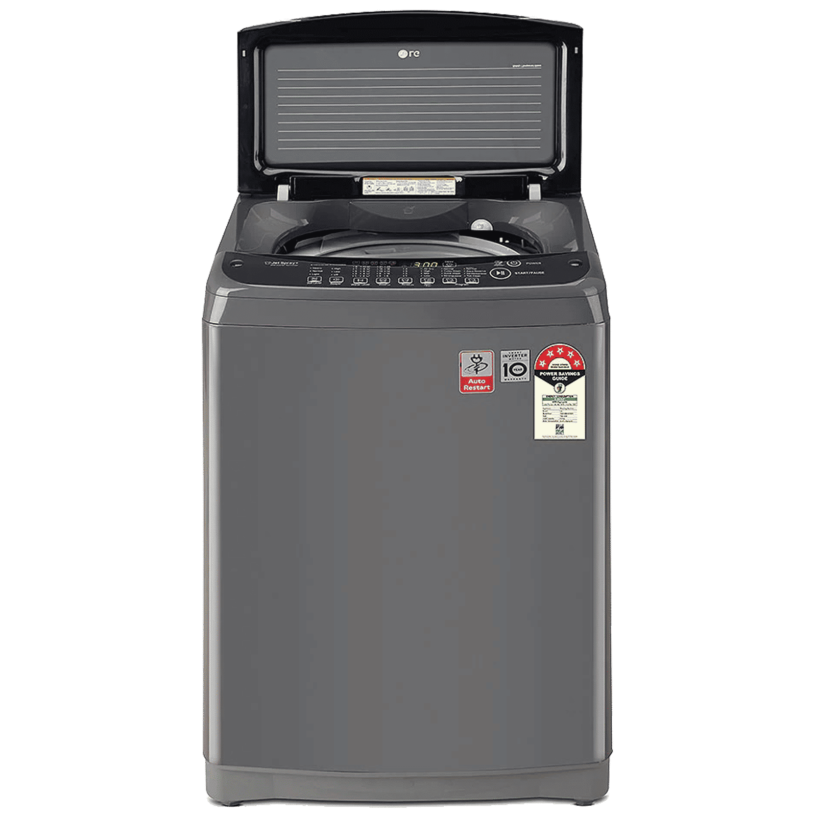 LG 9 kg 5 Star Inverter Fully Automatic Top Load Washing Machine (T90SJMB1Z.ABMQEIL, Smart Inverter Technology, Middle Black)_8