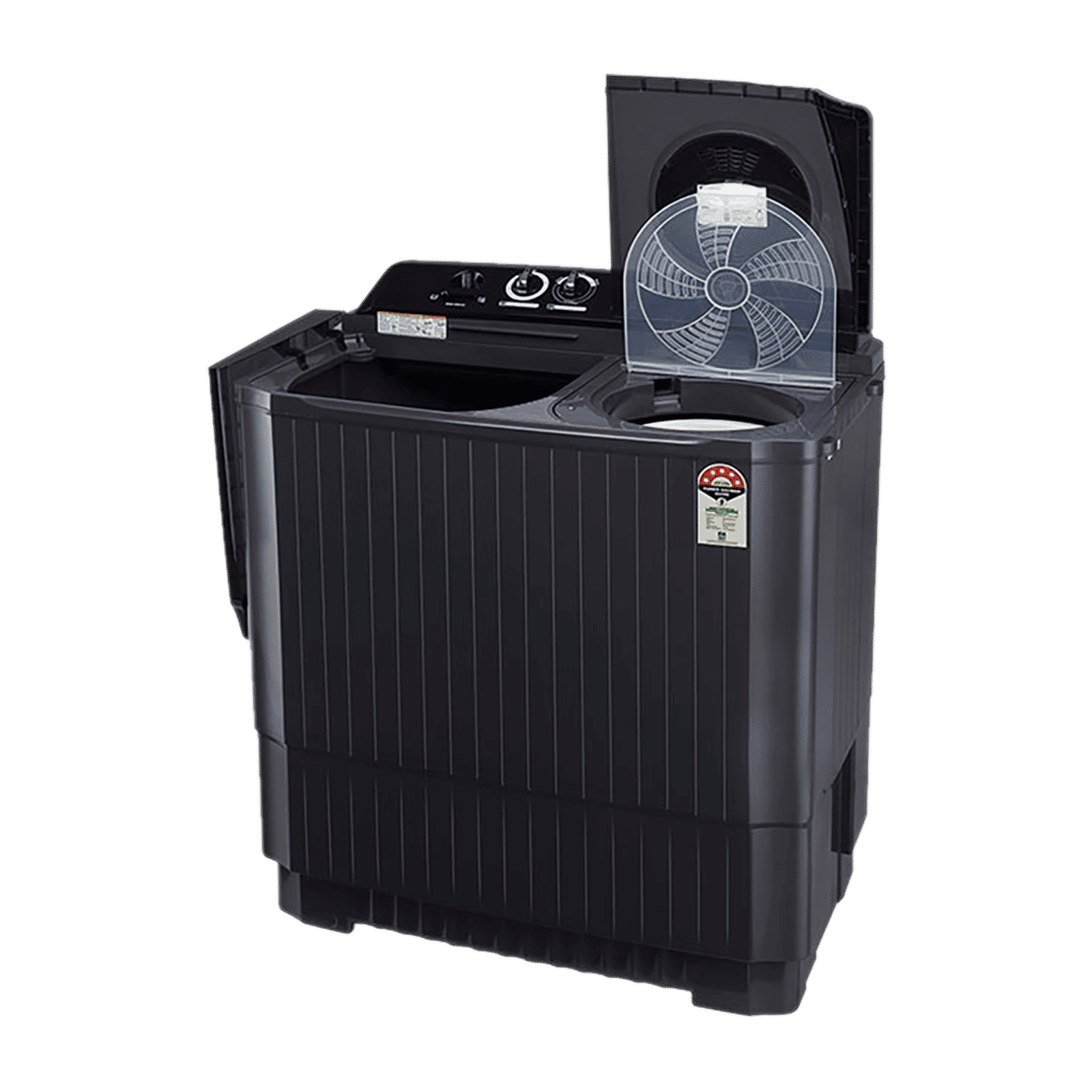 LG 11 kg 5 Star Semi Automatic Washing Machine with Lint Filter (P1155SKAZ.ABMQEIL, New Middle Black)_11