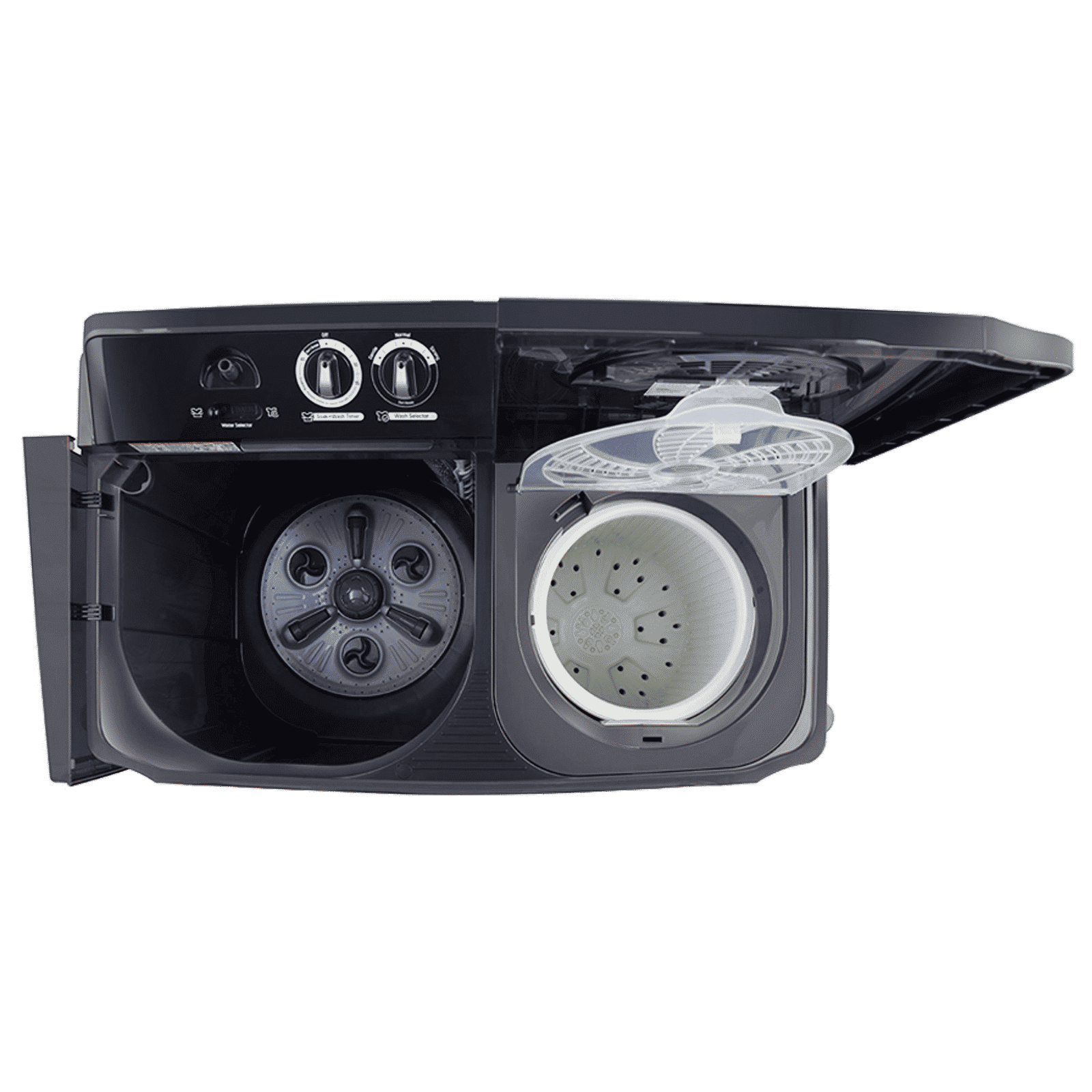 LG 11 kg 5 Star Semi Automatic Washing Machine with Lint Filter (P1155SKAZ.ABMQEIL, New Middle Black)_6