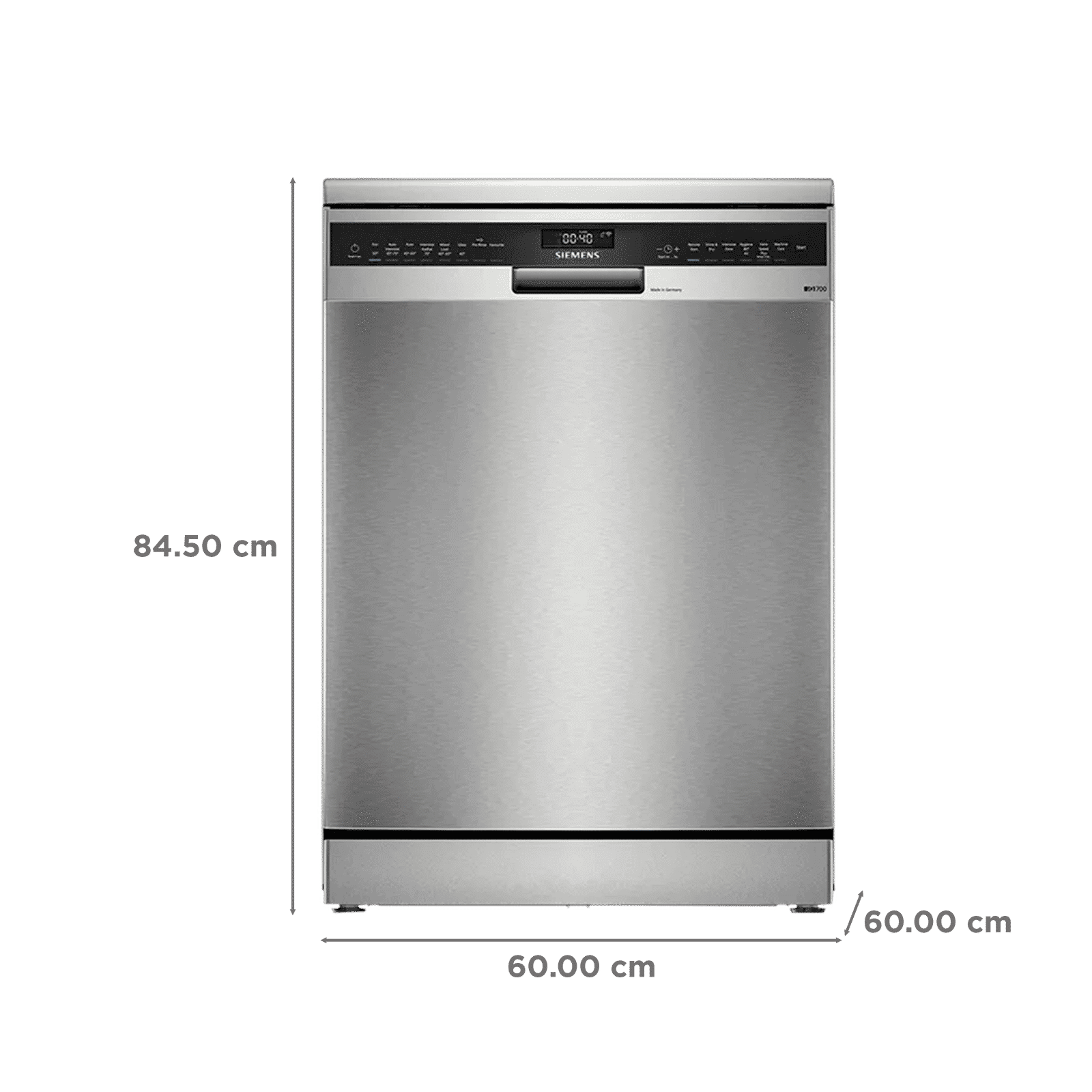 SIEMENS iQ500 14 Place Settings Free Standing Smart Dishwasher with Zeolith Drying Technology (Silver Inox)_2