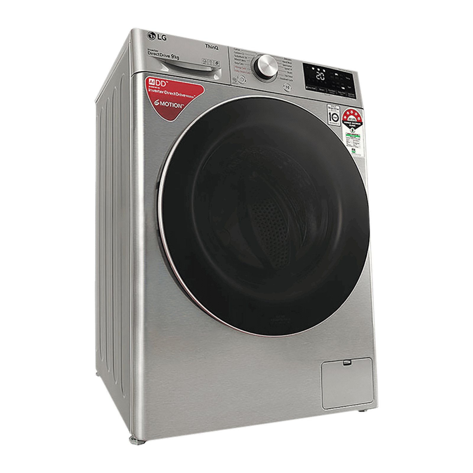 LG 9 kg 5 Star Inverter Fully Automatic Front Load Washing Machine (FHV1409ZWP.APSQEIL, Wi-Fi Support, Platinum Silver)_13