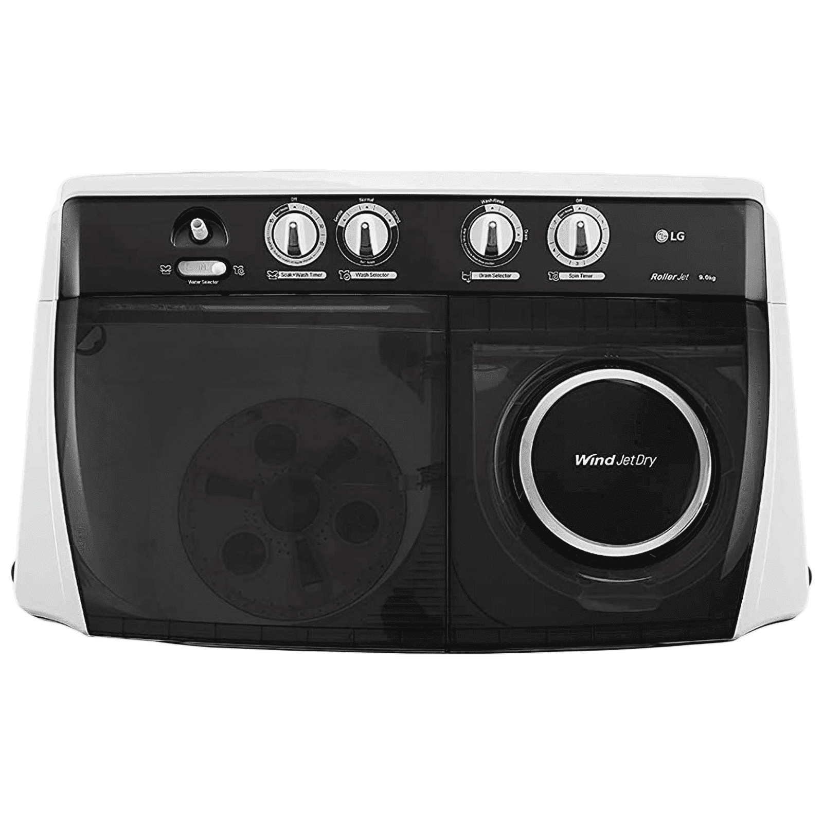 LG 9 kg 5 Star Semi Automatic Washing Machine with Lint Filter (P9041SGAZ.ADGQEIL, Grey)_3