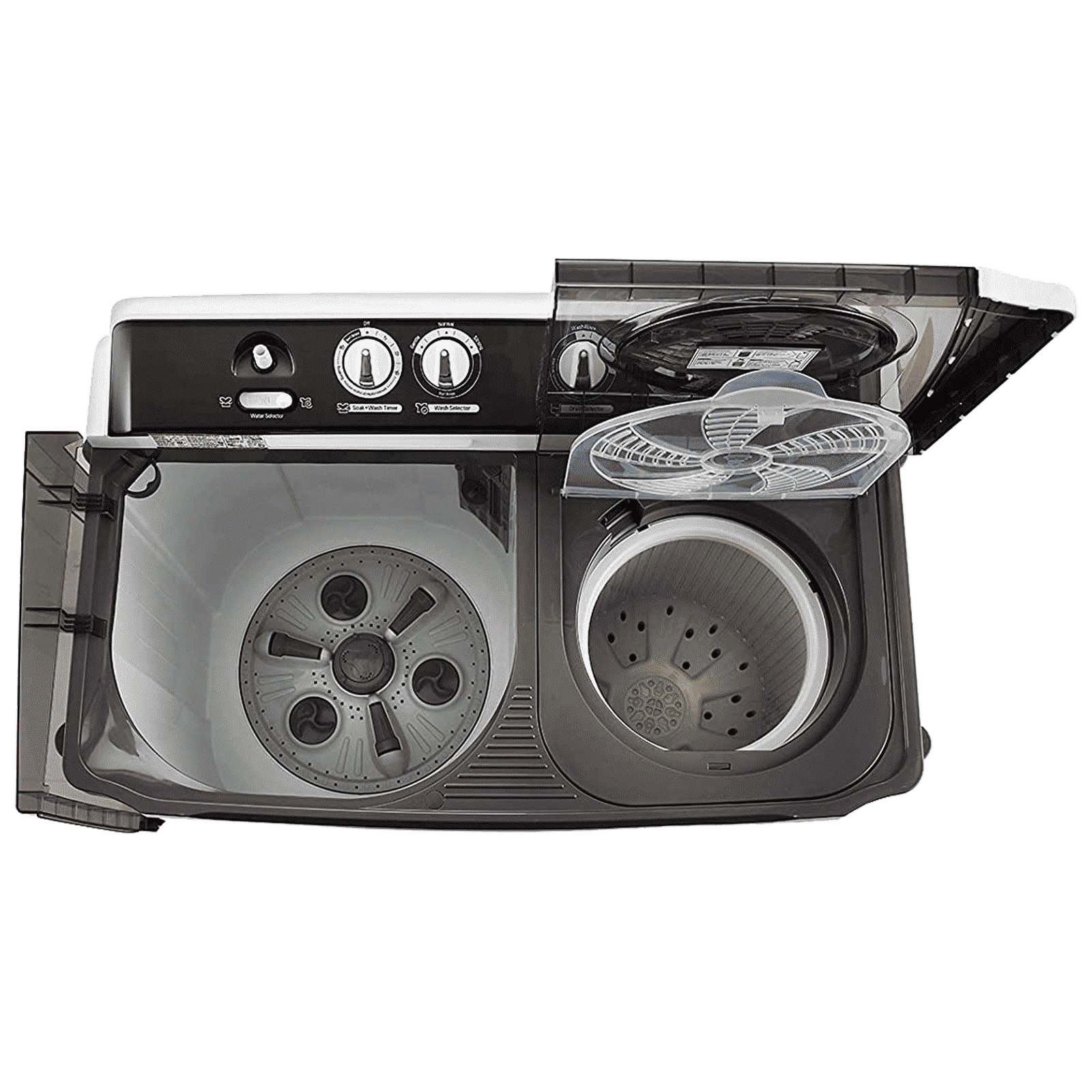 LG 9 kg 5 Star Semi Automatic Washing Machine with Lint Filter (P9041SGAZ.ADGQEIL, Grey)_6