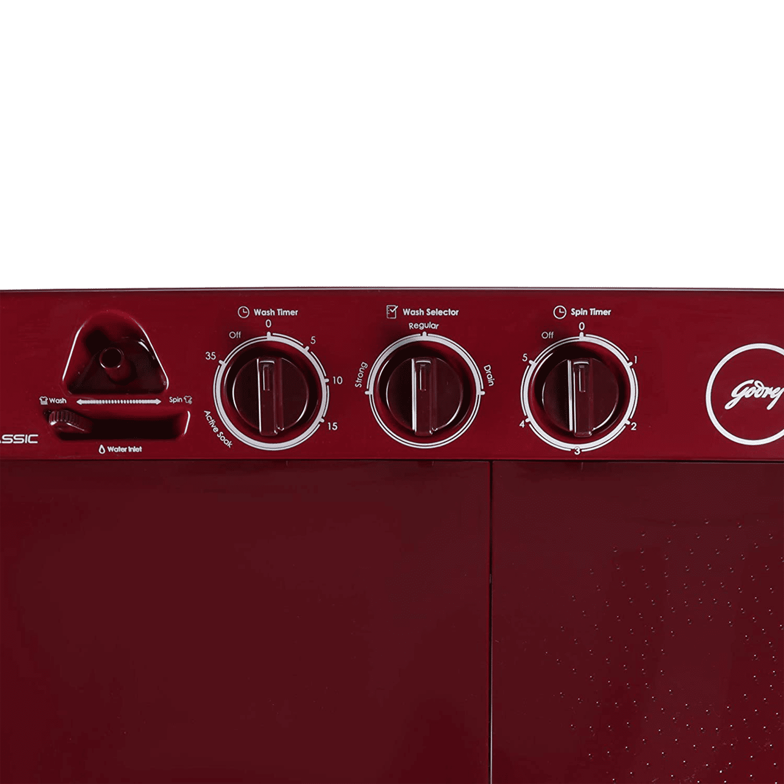 Godrej 8 kg 5 Star Semi Automatic Washing Machine with Spin Shower (Edge Classic, WS EDGE CLS 80 5.0 SN2 M WNRD, Wine Red)_7