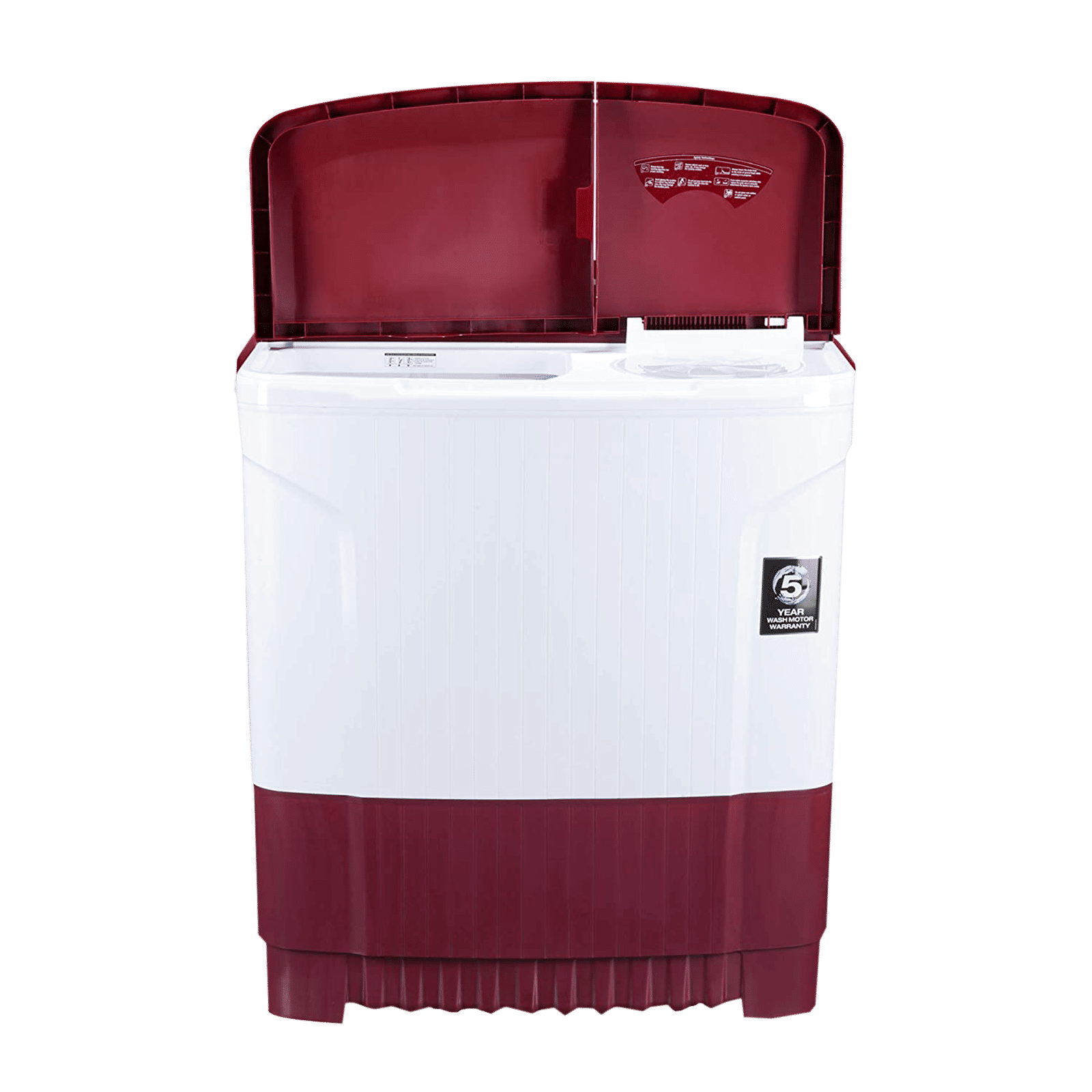 Godrej 8 kg 5 Star Semi Automatic Washing Machine with Spin Shower (Edge Classic, WS EDGE CLS 80 5.0 SN2 M WNRD, Wine Red)_8
