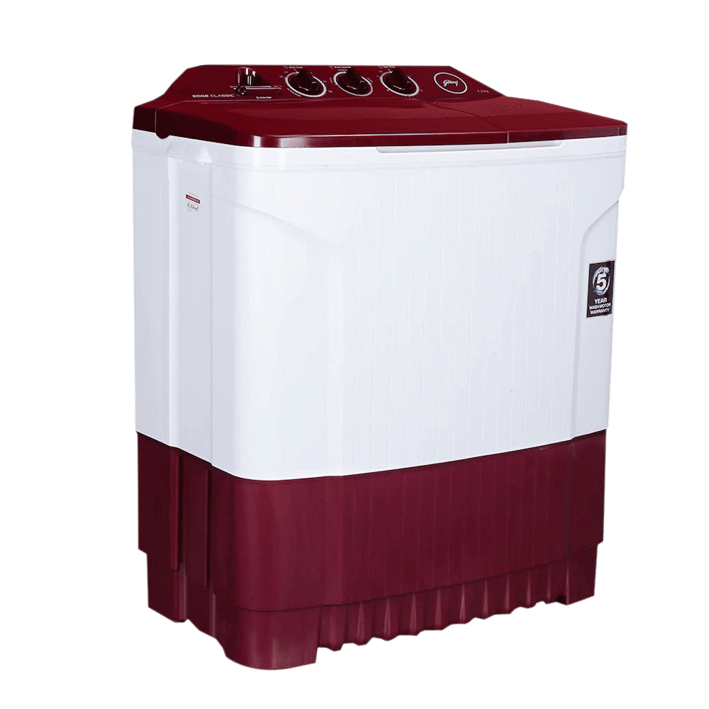 Godrej 8 kg 5 Star Semi Automatic Washing Machine with Spin Shower (Edge Classic, WS EDGE CLS 80 5.0 SN2 M WNRD, Wine Red)_3