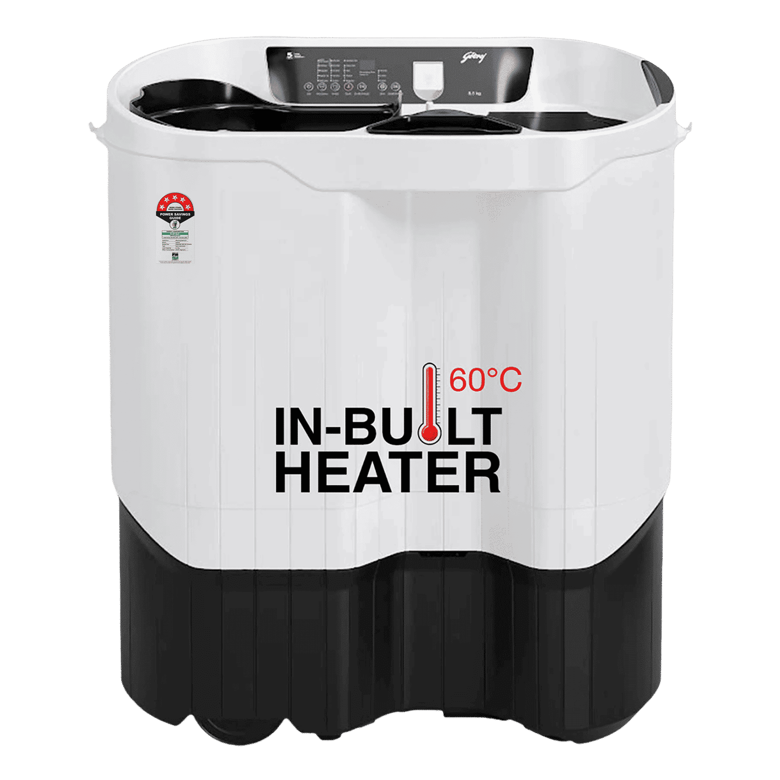 Godrej 8.5 kg 5 Star Semi Automatic Washing Machine with In-Built Heater (Edge Digi, WS EDGE DIGI 85 5.0 PB2 M GPGR, Graphite Grey) Godrej 8.5 kg 5 Star Semi Automatic Washing Machine with In-Built Heater (Edge Digi, WS EDGE DIGI 85 5.0 PB2 M GPGR, Graphite Grey)_1