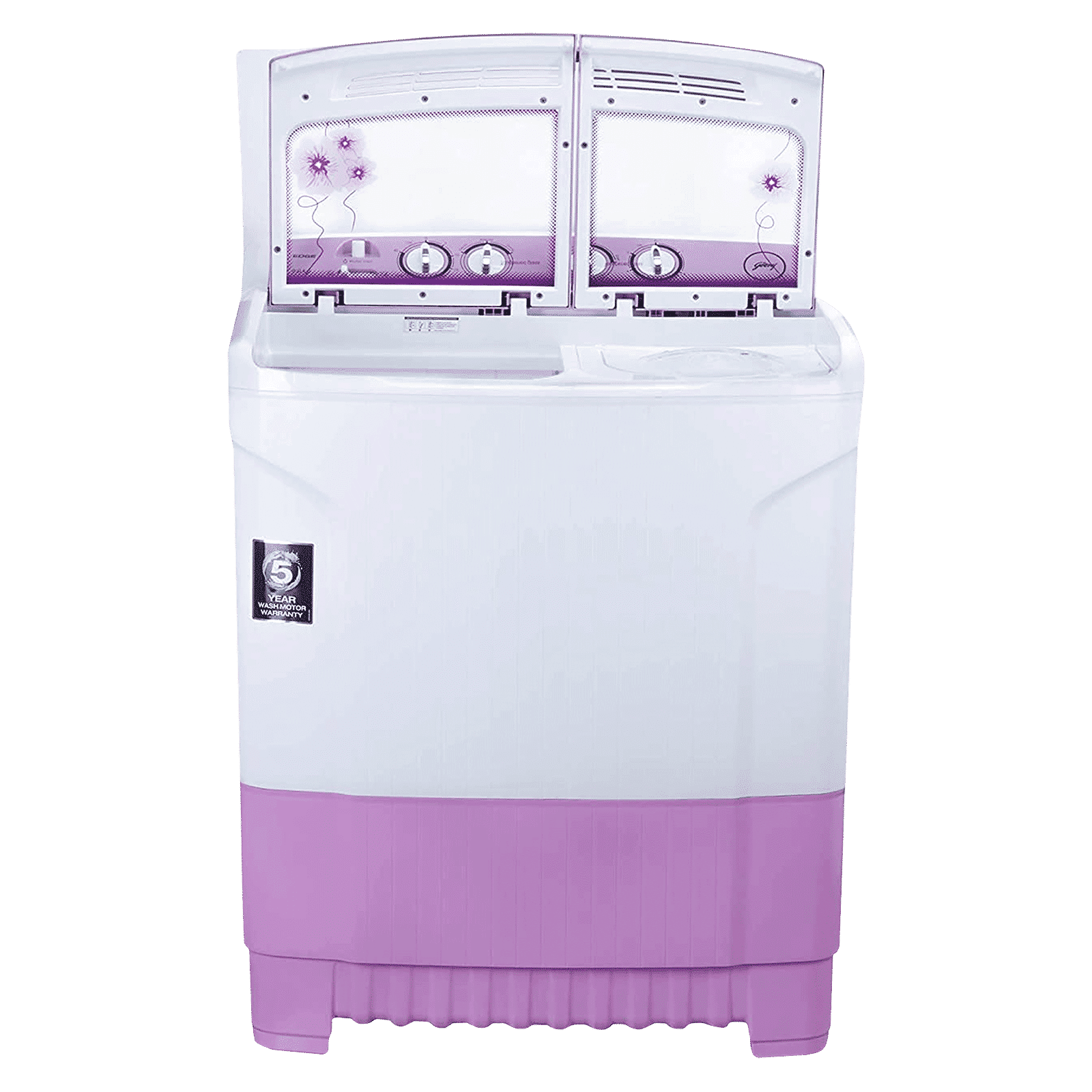 Godrej 8 kg 5 Star Semi Automatic Washing Machine with PowerMax Wash Motor (Edge, WS EDGE 80 5.0 TB3 M LVDR, Lavender) Godrej 8 kg 5 Star Semi Automatic Washing Machine with PowerMax Wash Motor (Edge, WS EDGE 80 5.0 TB3 M LVDR, Lavender)_8
