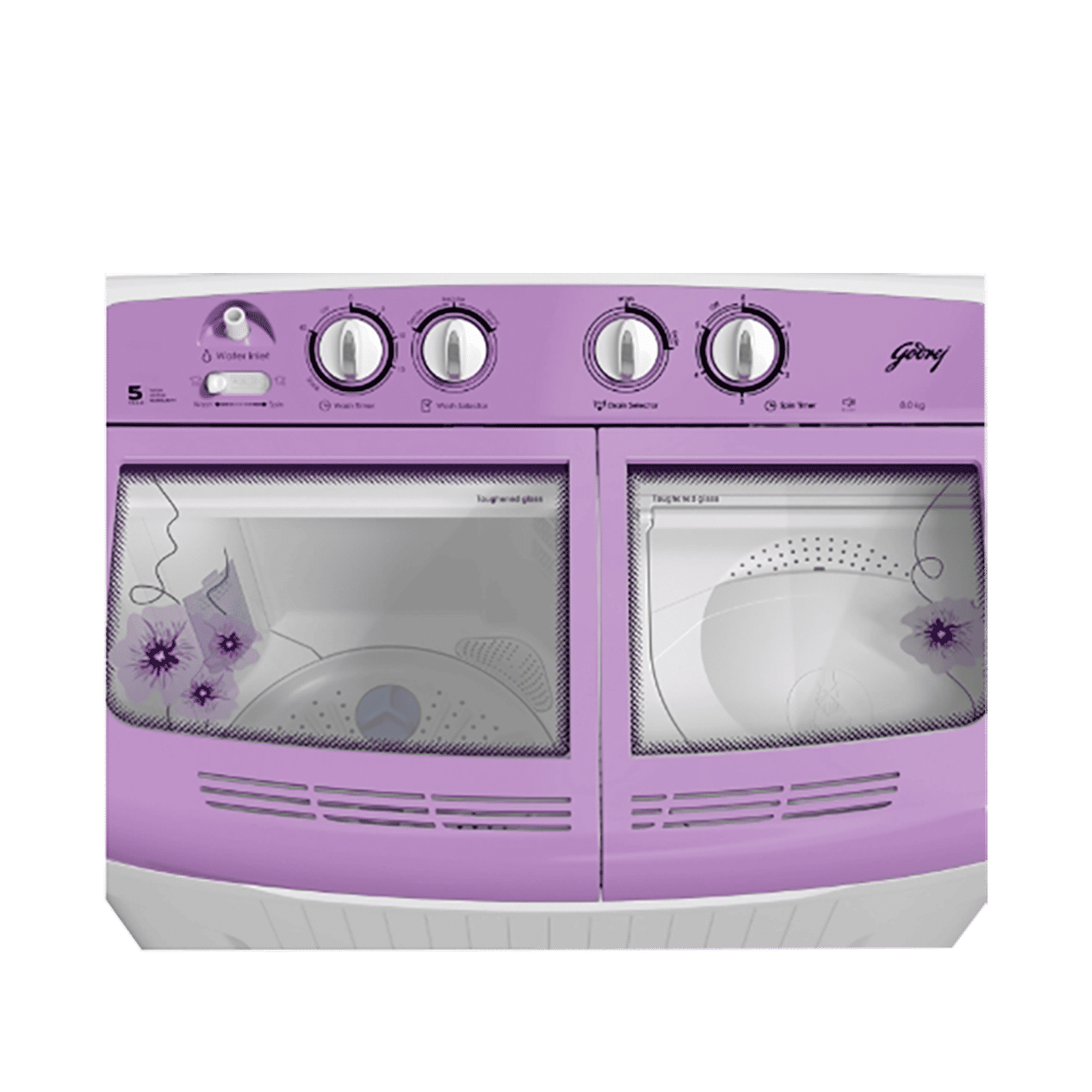 Godrej 8 kg 5 Star Semi Automatic Washing Machine with PowerMax Wash Motor (Edge, WS EDGE 80 5.0 TB3 M LVDR, Lavender) Godrej 8 kg 5 Star Semi Automatic Washing Machine with PowerMax Wash Motor (Edge, WS EDGE 80 5.0 TB3 M LVDR, Lavender)_13