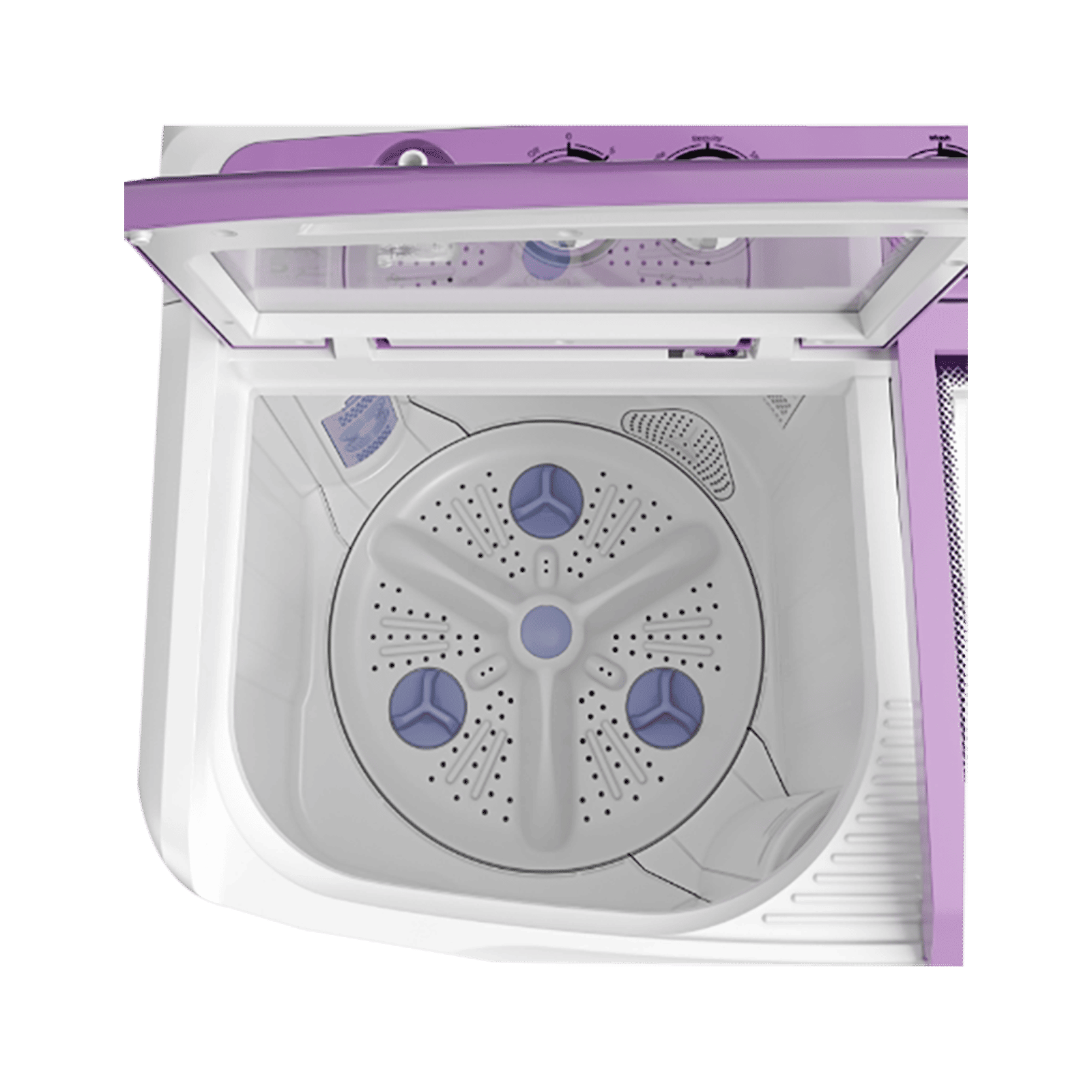 Godrej 8 kg 5 Star Semi Automatic Washing Machine with PowerMax Wash Motor (Edge, WS EDGE 80 5.0 TB3 M LVDR, Lavender) Godrej 8 kg 5 Star Semi Automatic Washing Machine with PowerMax Wash Motor (Edge, WS EDGE 80 5.0 TB3 M LVDR, Lavender)_6